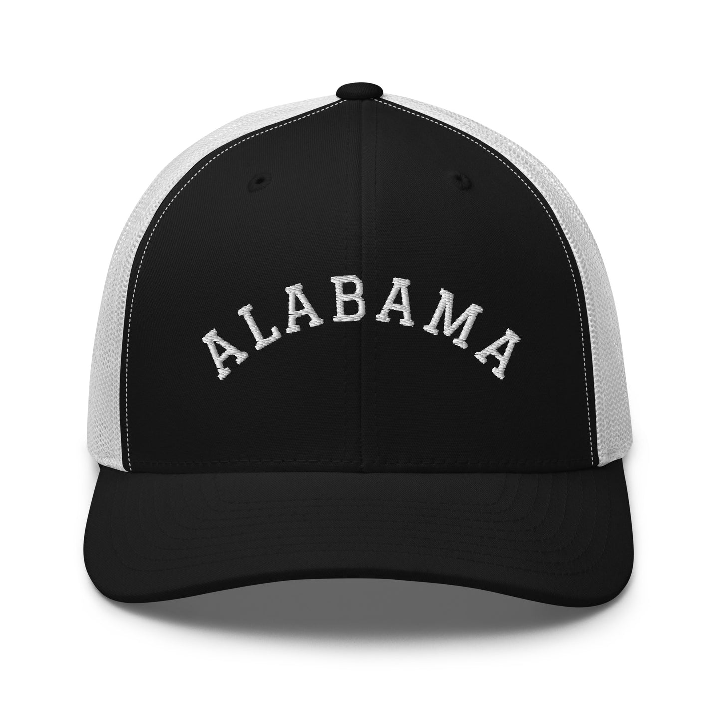 Alabama Arch Mid 6 Panel Snapback Trucker Hat