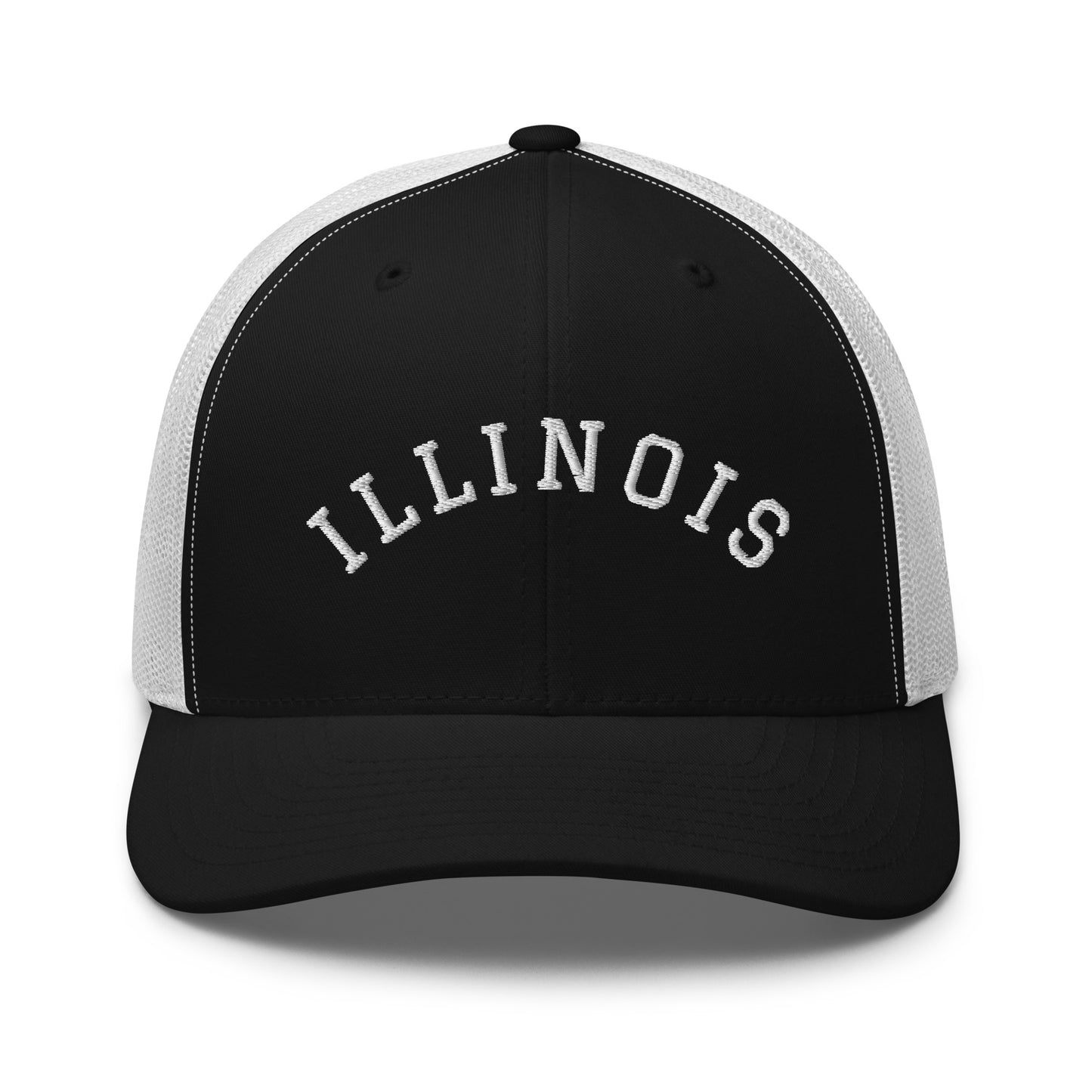 Illinois Arch Mid 6 Panel Snapback Trucker Hat