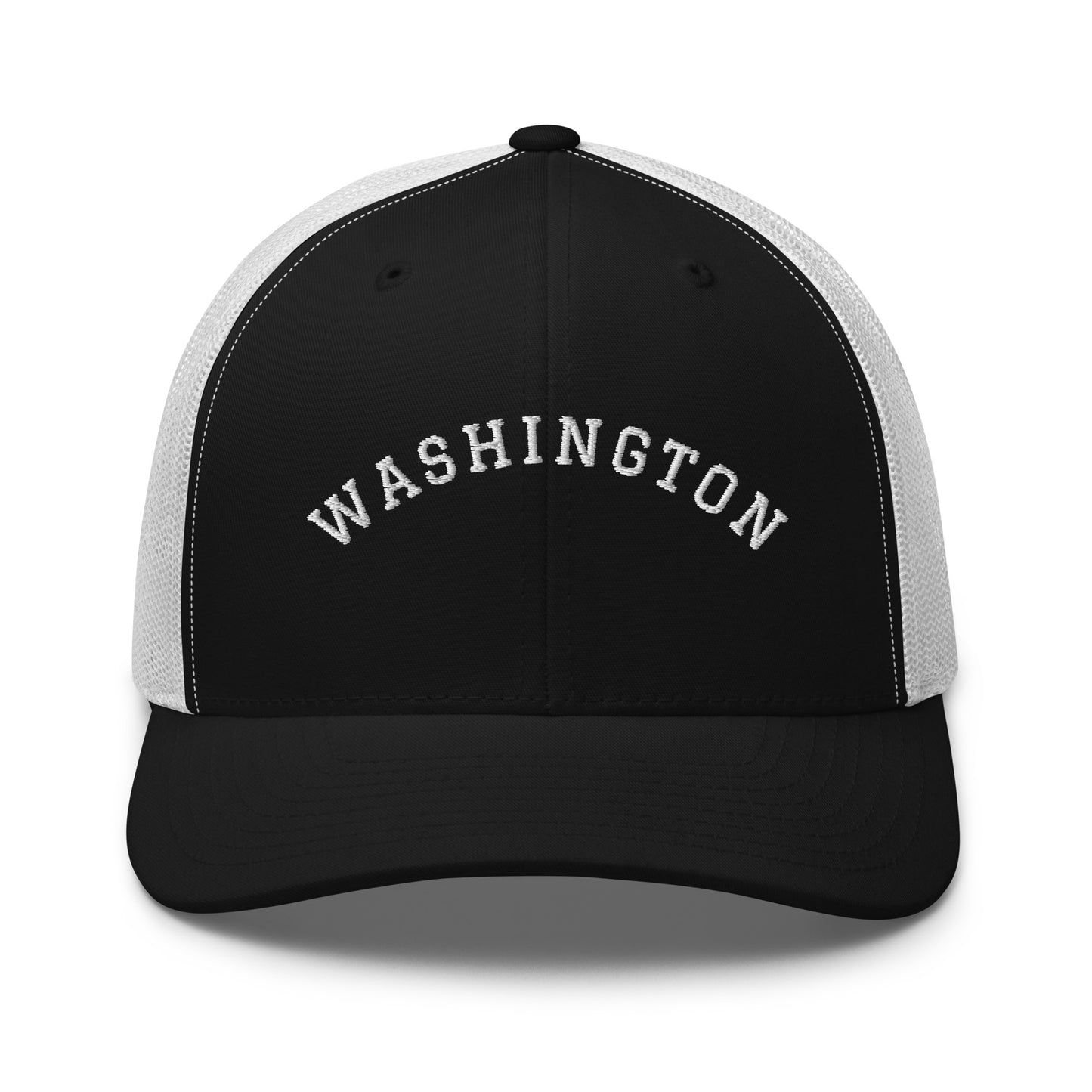 Washington Arch Mid 6 Panel Snapback Trucker Hat