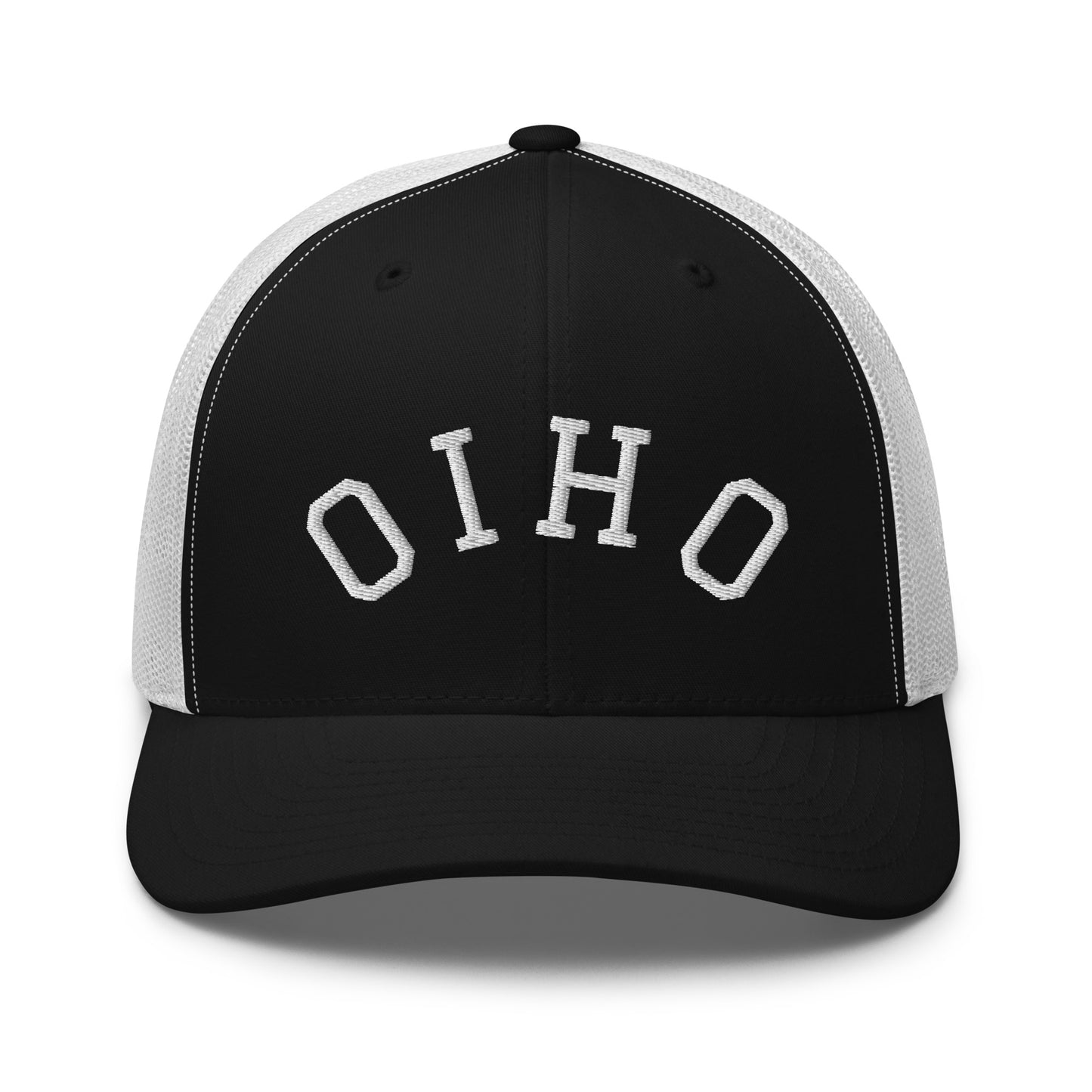 Ohio Upside Down Arch Mid 6 Panel Snapback Trucker Hat
