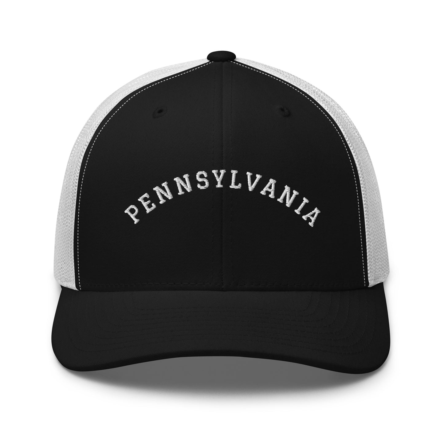 Pennsylvania Arch Mid 6 Panel Snapback Trucker Hat