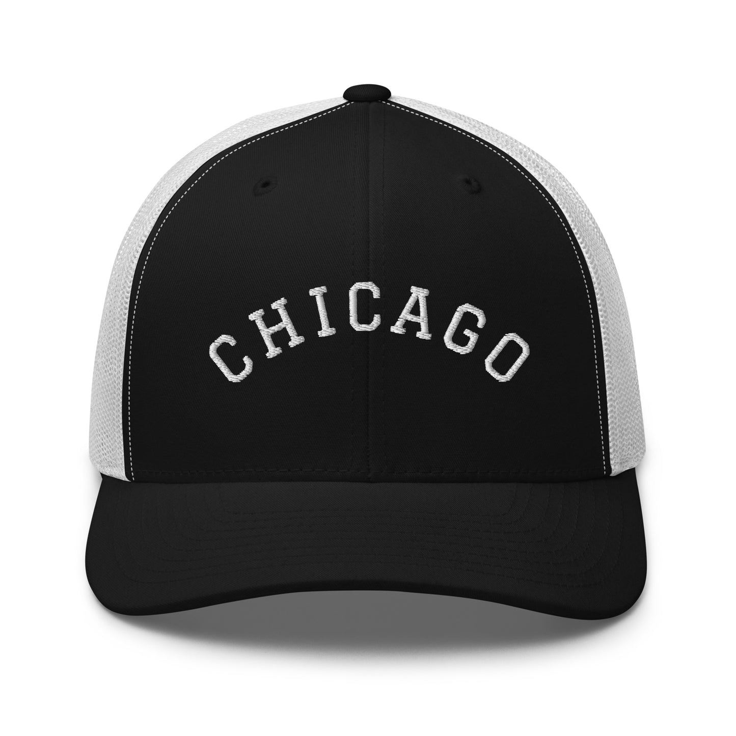 Chicago Arch Mid 6 Panel Snapback Trucker Hat