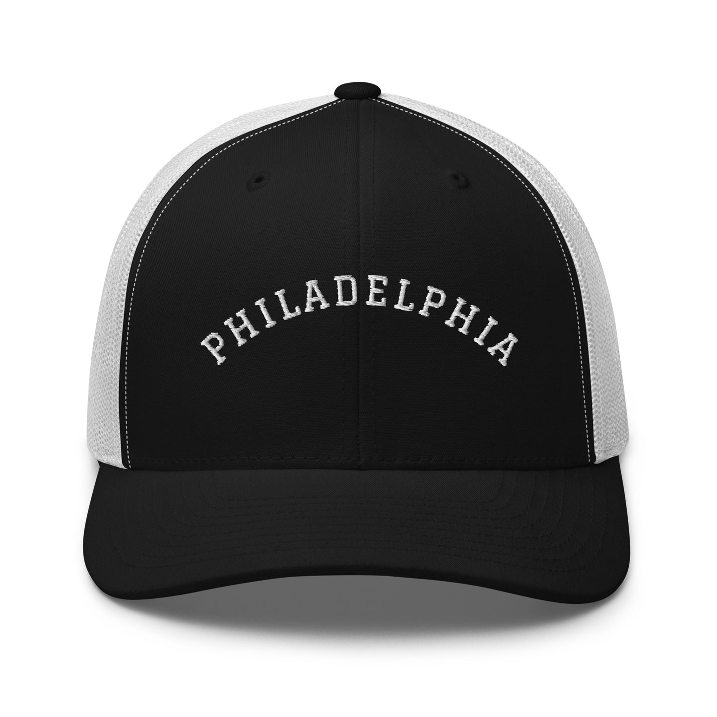 Philadelphia Arch Mid 6 Panel Snapback Trucker Hat