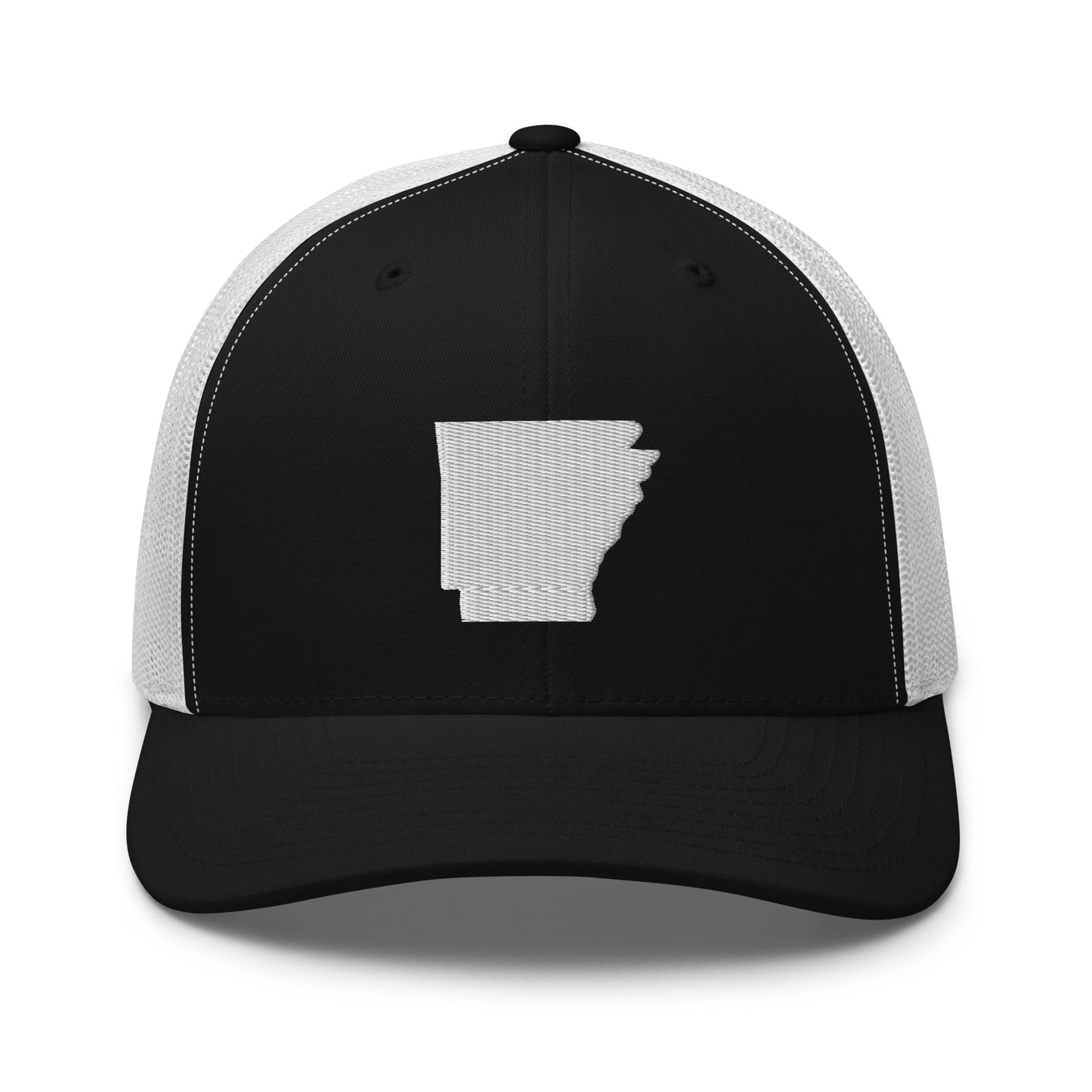 Arkansas State Silhouette Mid 6 Panel Snapback Trucker Hat