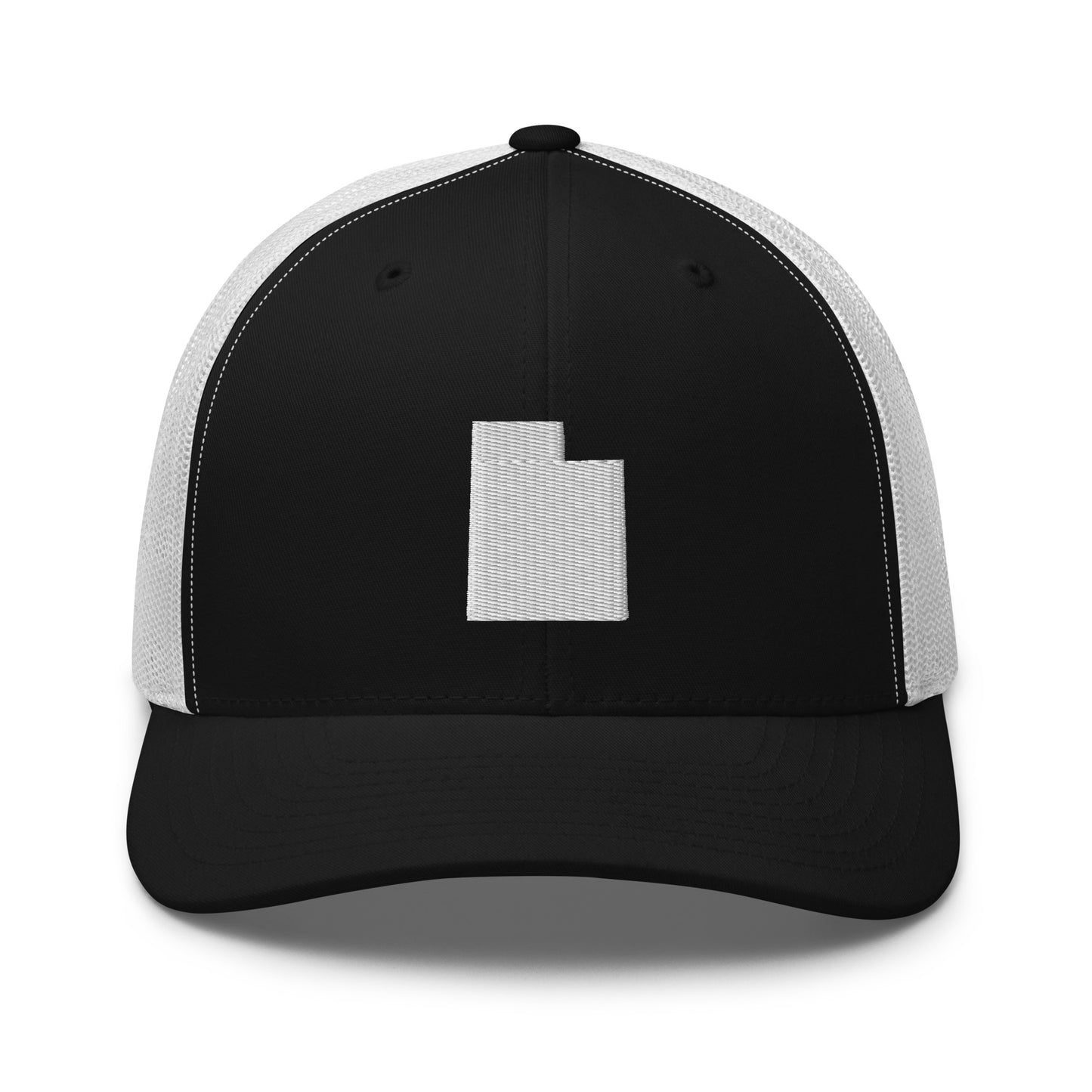 Utah State Silhouette Mid 6 Panel Snapback Trucker Hat