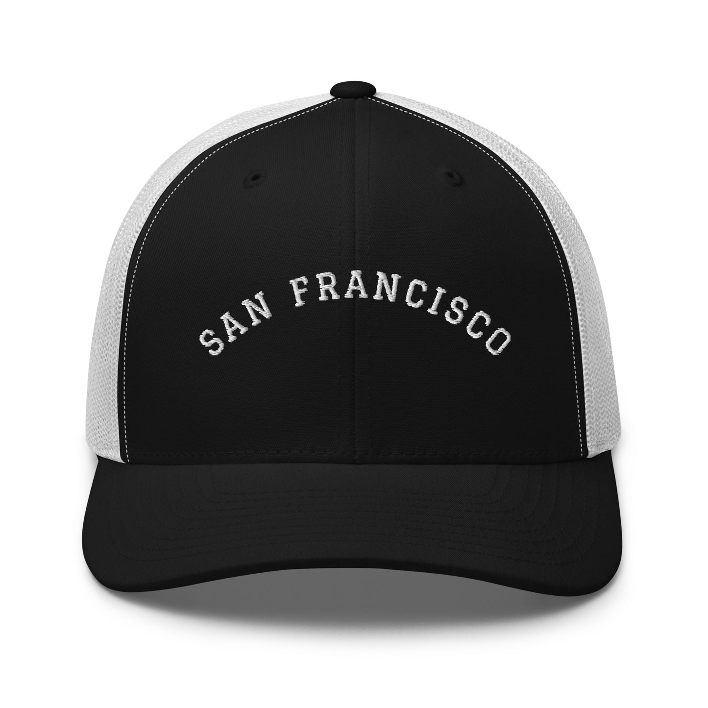 San Francisco Arch Mid 6 Panel Snapback Trucker Hat