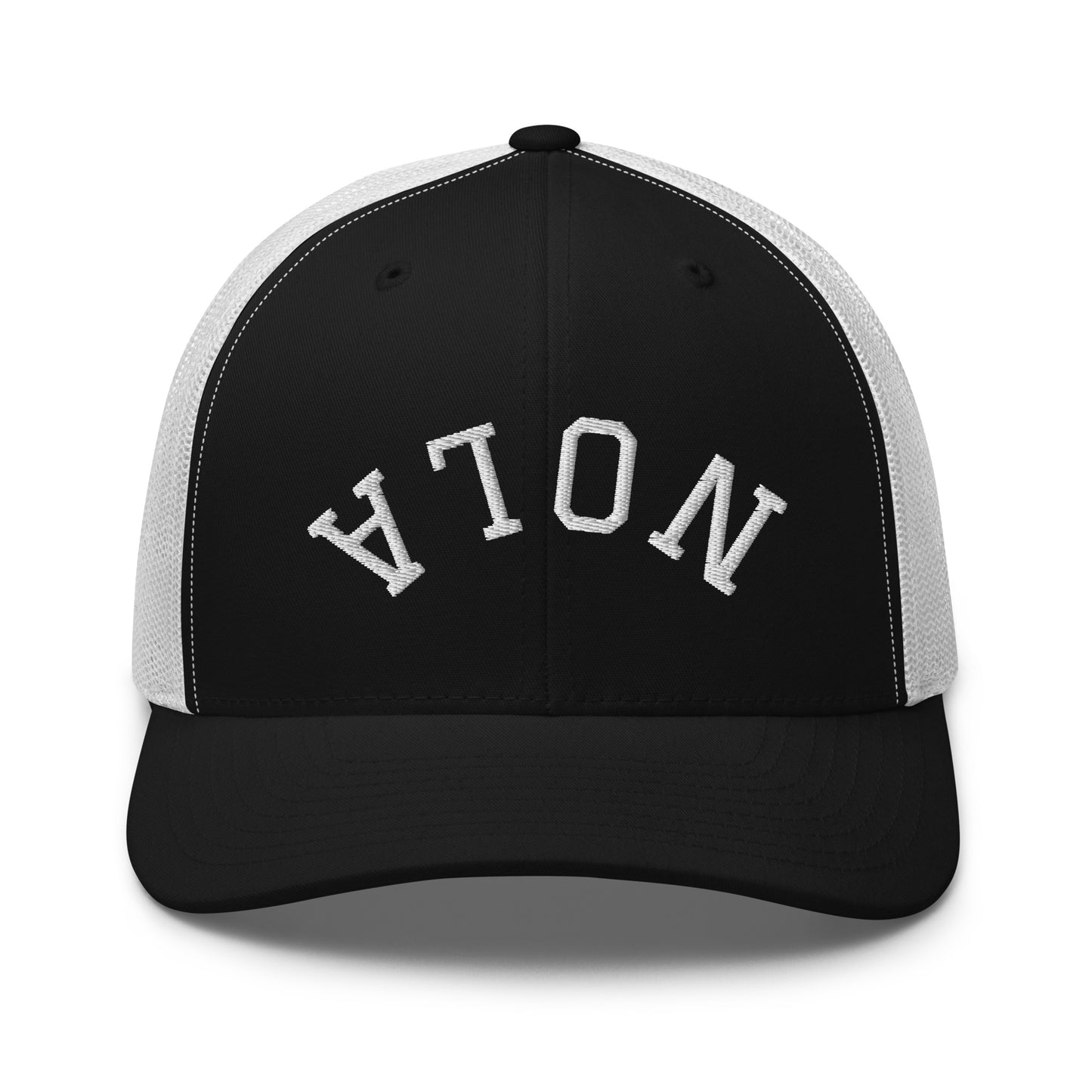 New Orleans Upside Down Arch Mid 6 Panel Snapback Trucker Hat