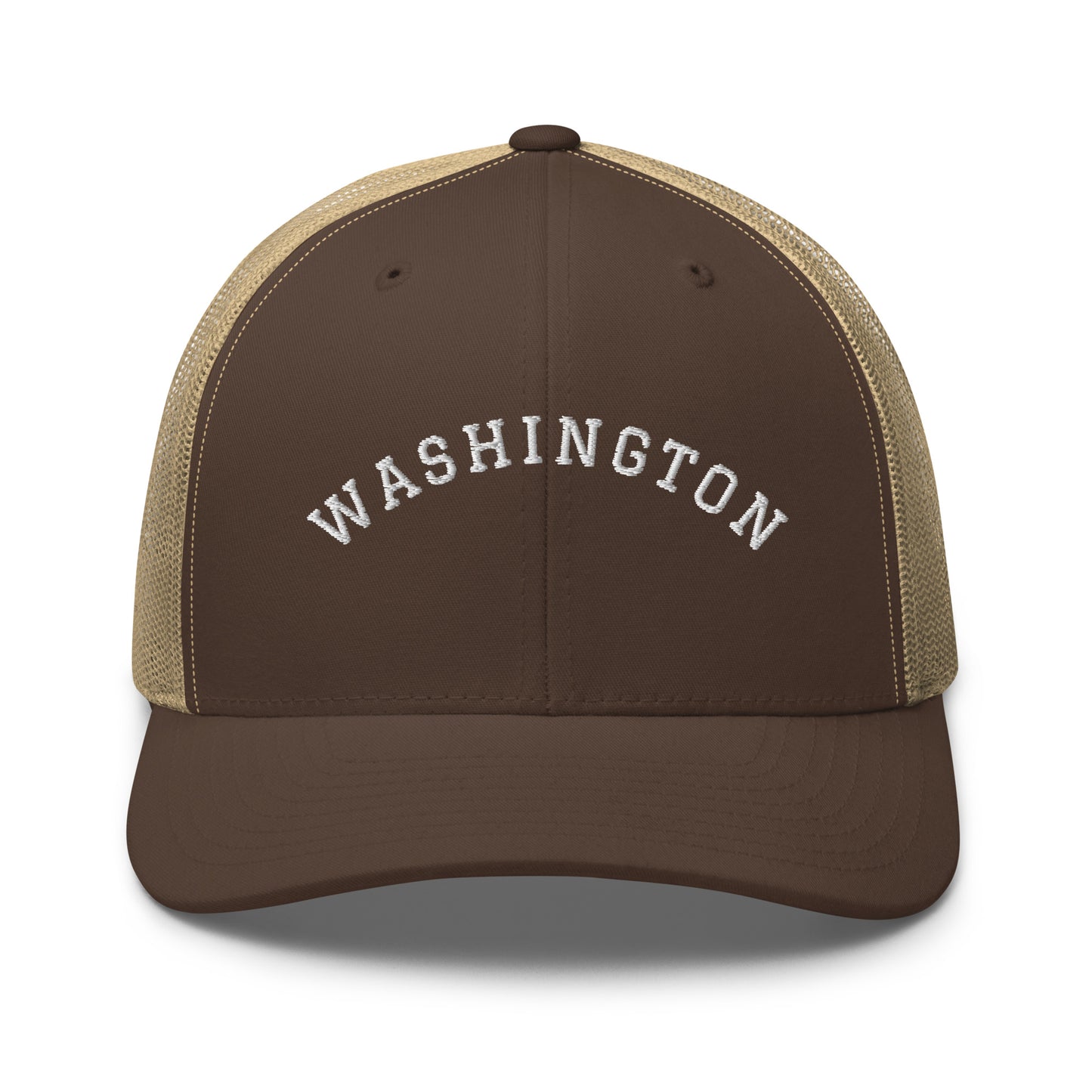 Washington Arch Mid 6 Panel Snapback Trucker Hat