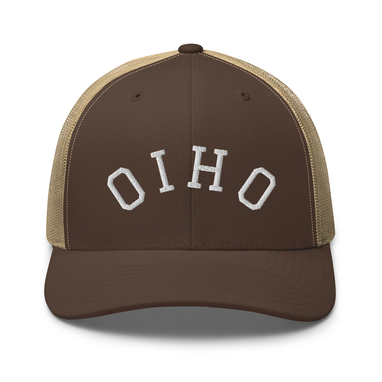 Ohio Upside Down Arch Mid 6 Panel Snapback Trucker Hat
