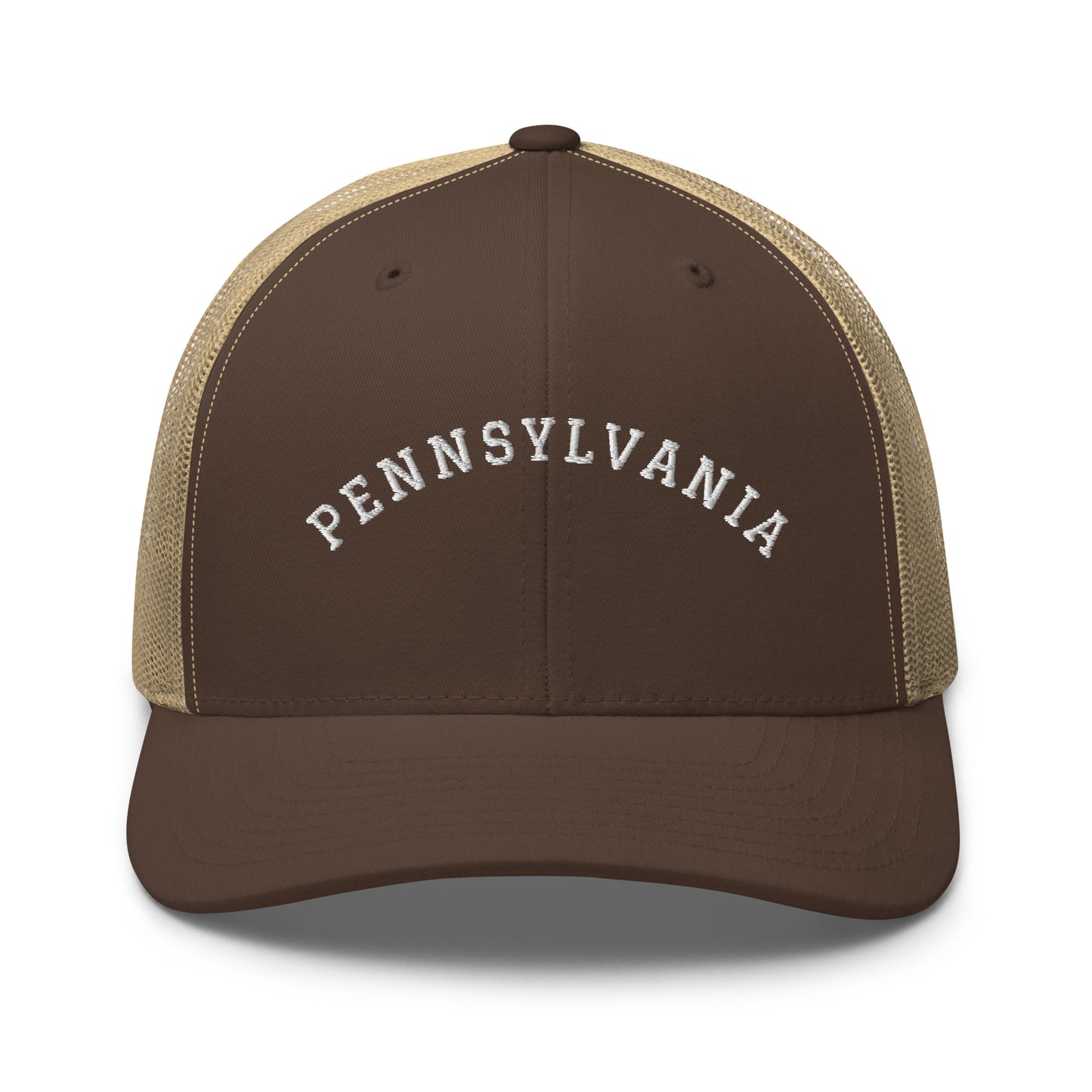 Pennsylvania Arch Mid 6 Panel Snapback Trucker Hat