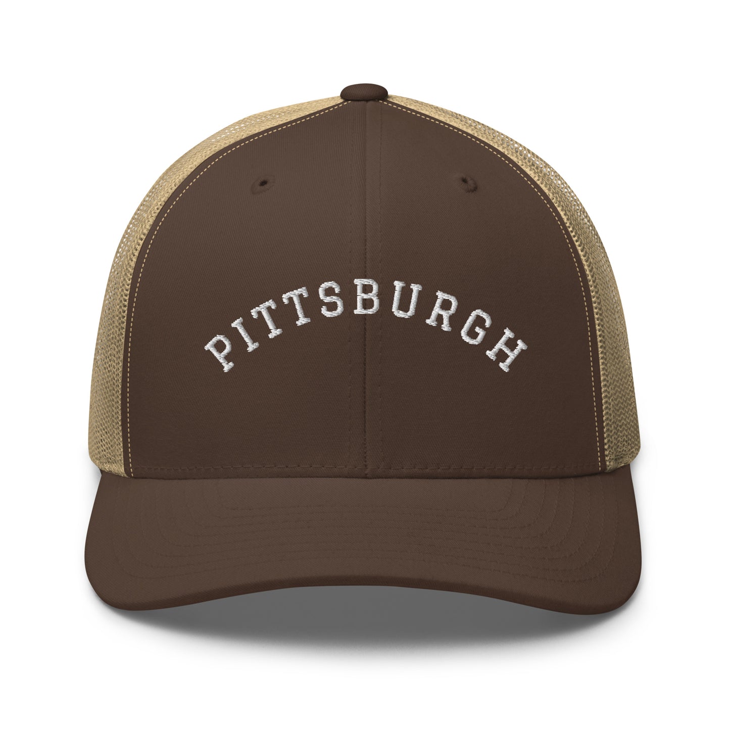 Pittsburgh Arch Mid 6 Panel Snapback Trucker Hat
