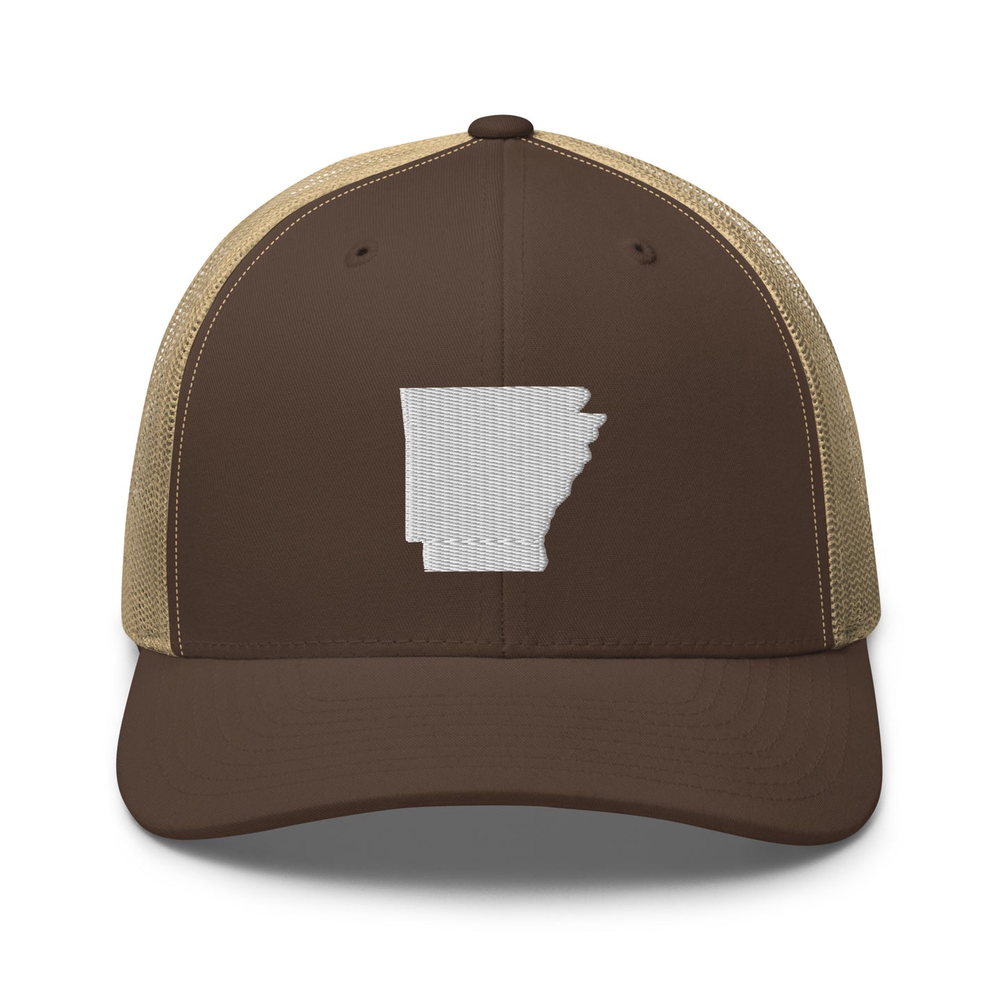Arkansas State Silhouette Mid 6 Panel Snapback Trucker Hat