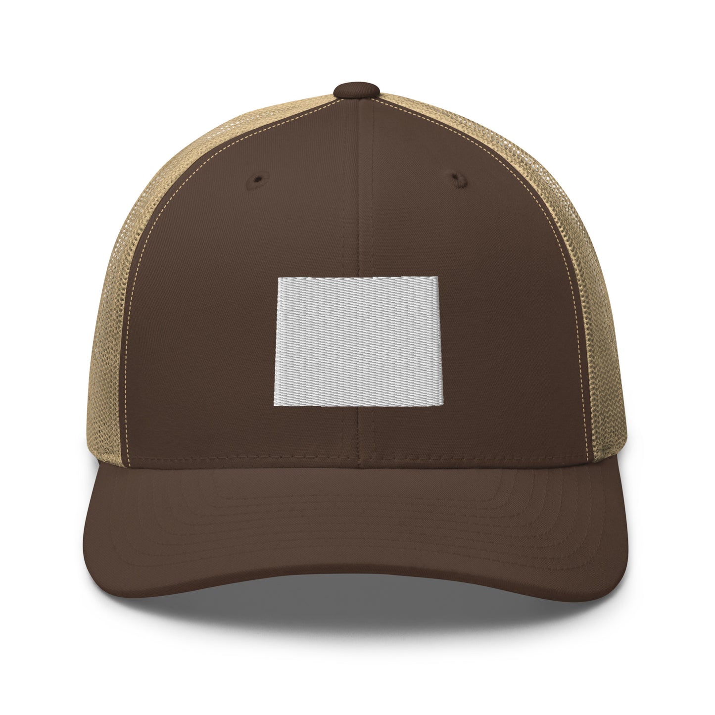 Wyoming State Silhouette Mid 6 Panel Snapback Trucker Hat