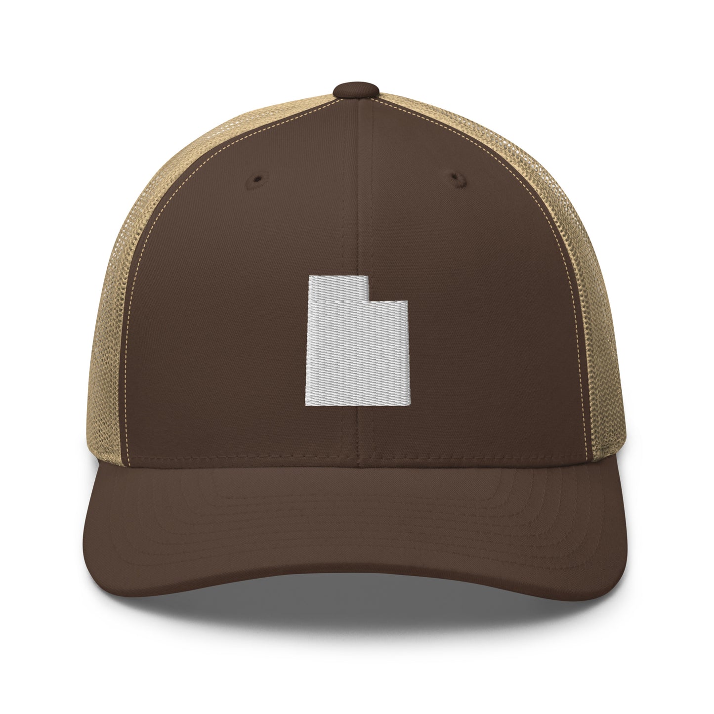 Utah State Silhouette Mid 6 Panel Snapback Trucker Hat