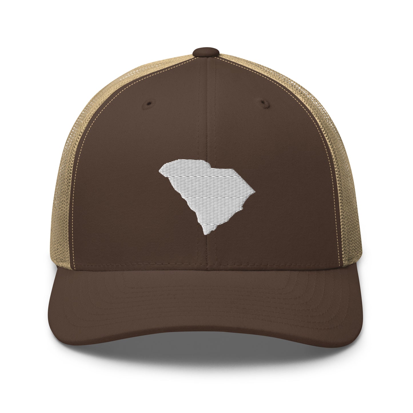 South Carolina State Silhouette Mid 6 Panel Snapback Trucker Hat