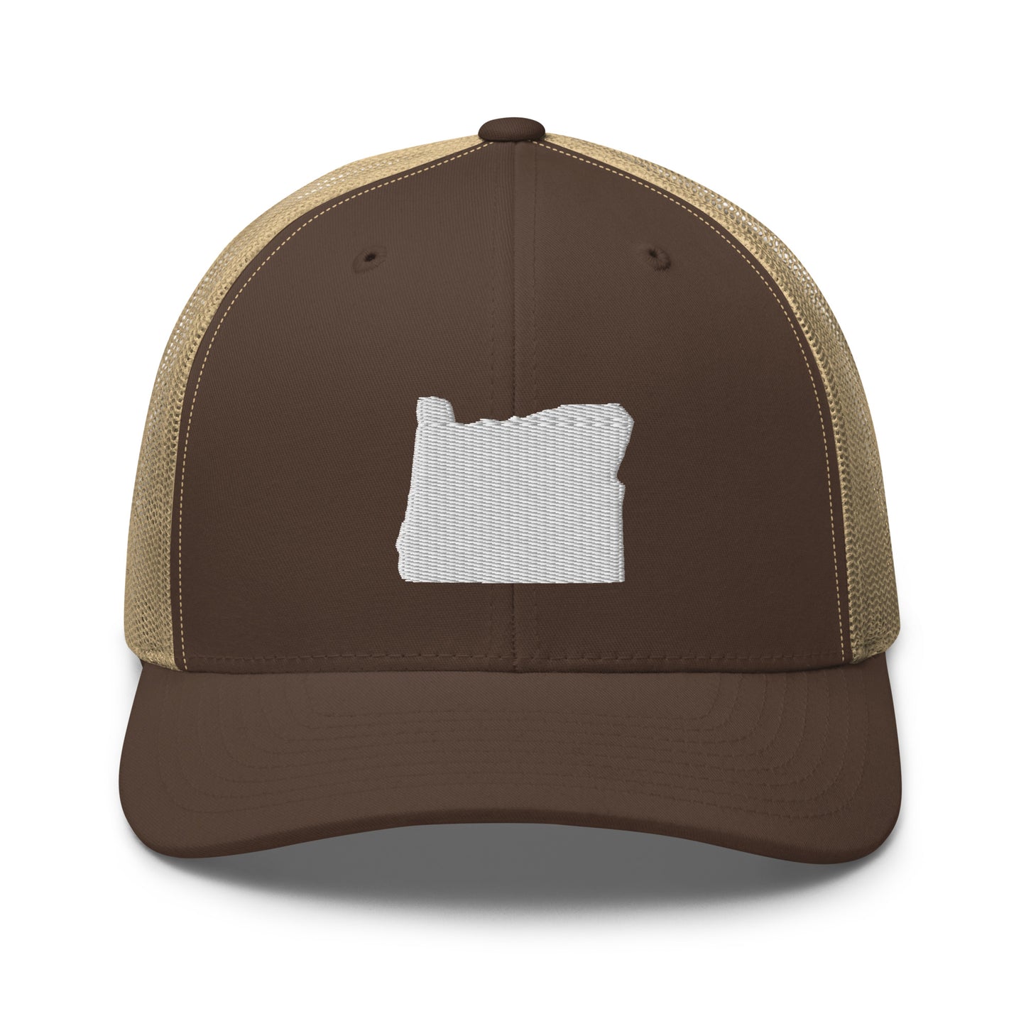 Oregon State Silhouette Mid 6 Panel Snapback Trucker Hat