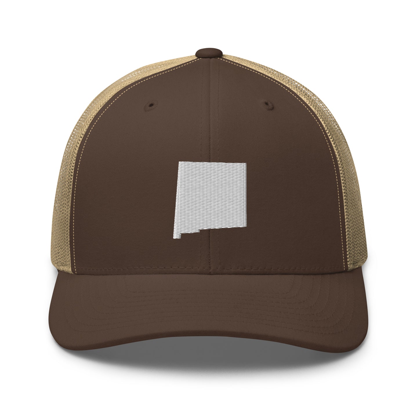 New Mexico State Silhouette Mid 6 Panel Snapback Trucker Hat