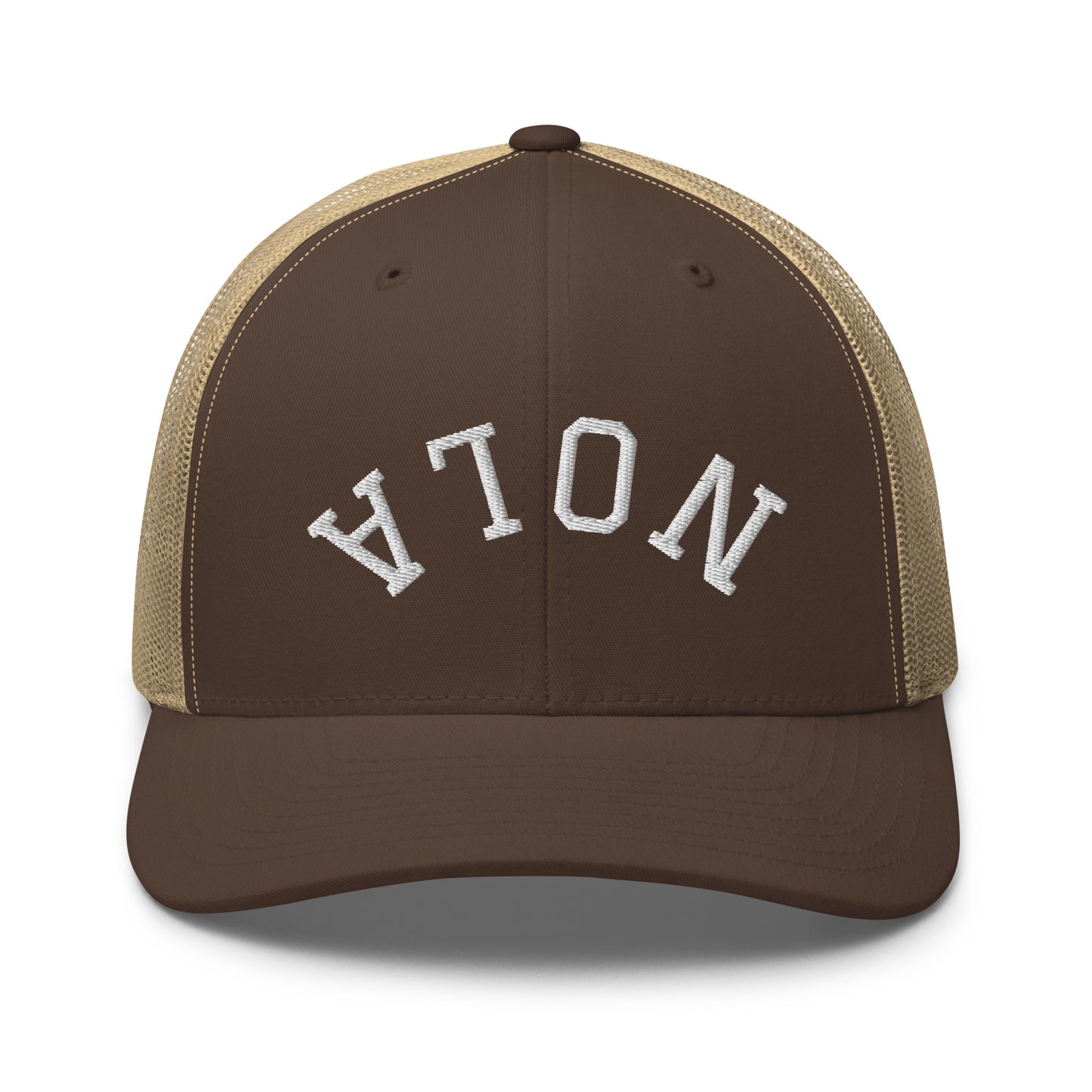 New Orleans Upside Down Arch Mid 6 Panel Snapback Trucker Hat