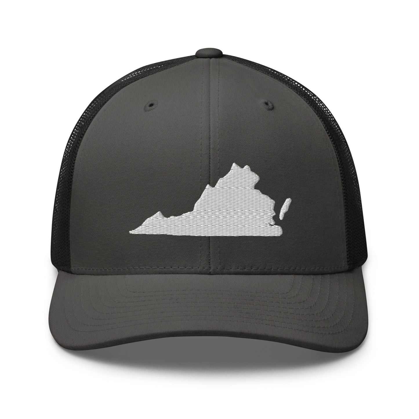 Virginia State Silhouette Mid 6 Panel Snapback Trucker Hat