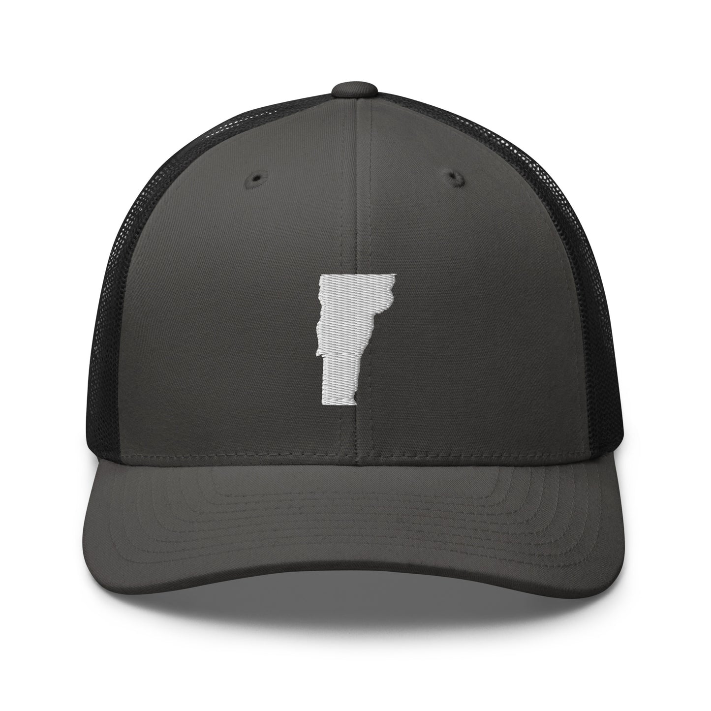 Vermont State Silhouette Mid 6 Panel Snapback Trucker Hat