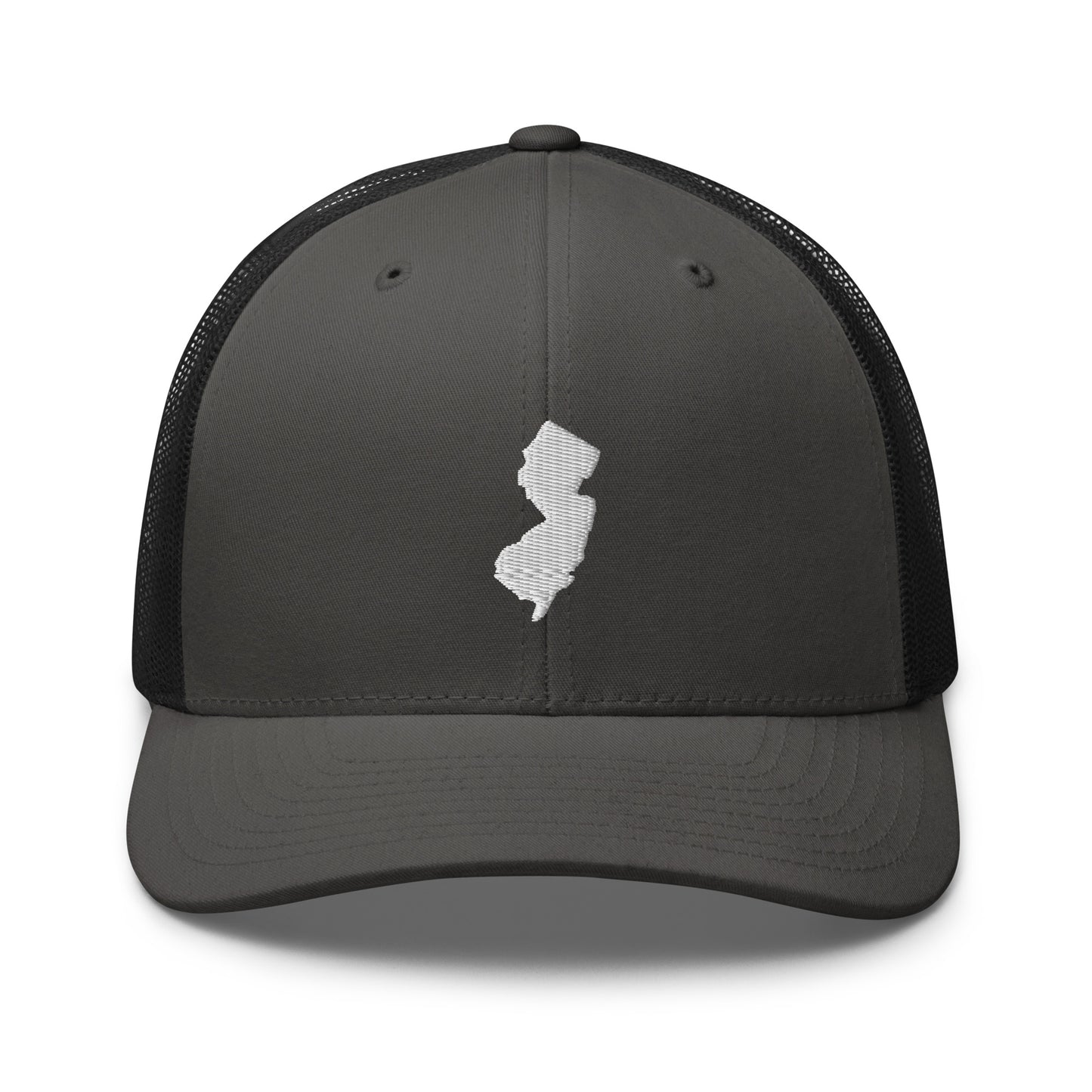 New Jersey State Silhouette Mid 6 Panel Snapback Trucker Hat