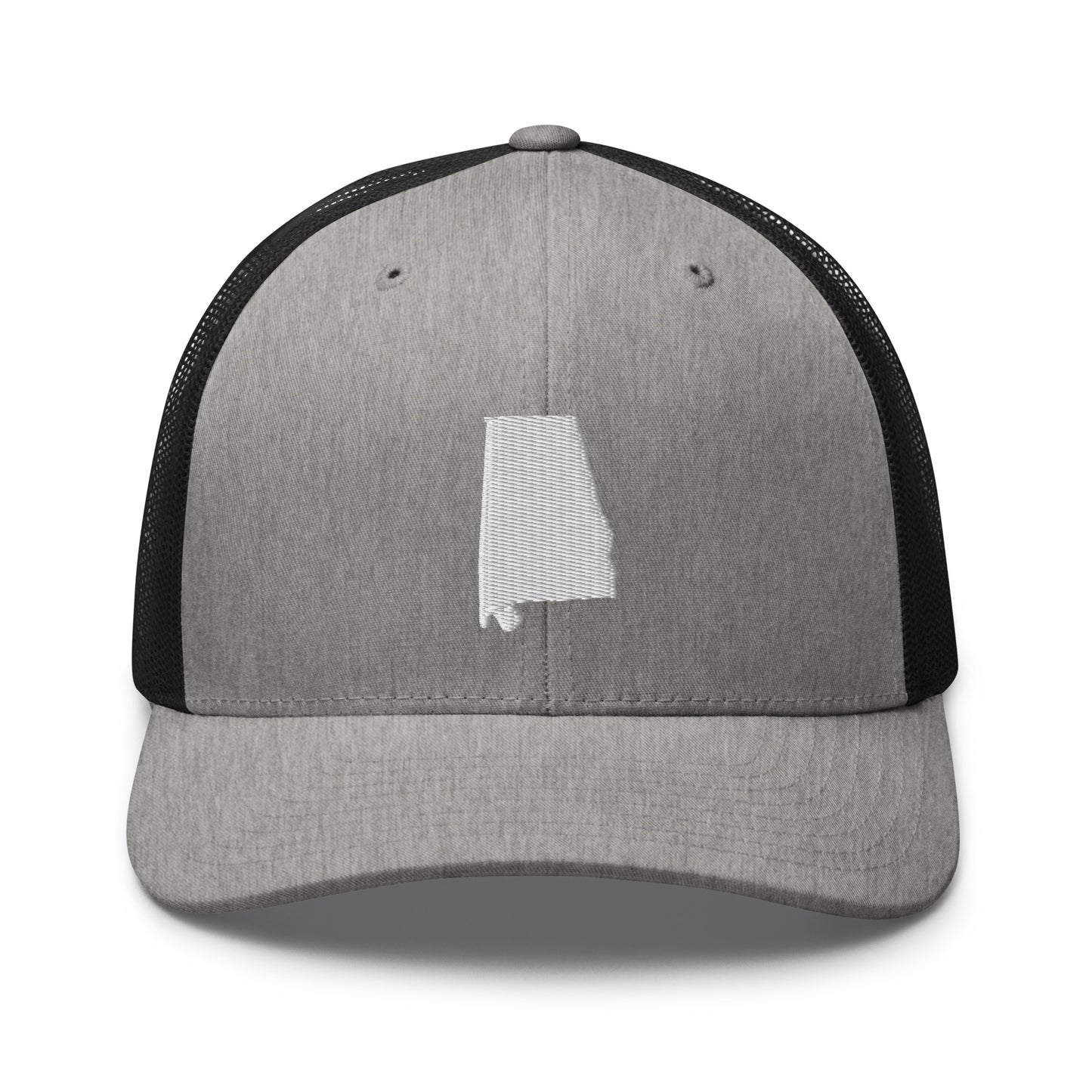 Alabama State Silhouette Mid 6 Panel Snapback Trucker Hat