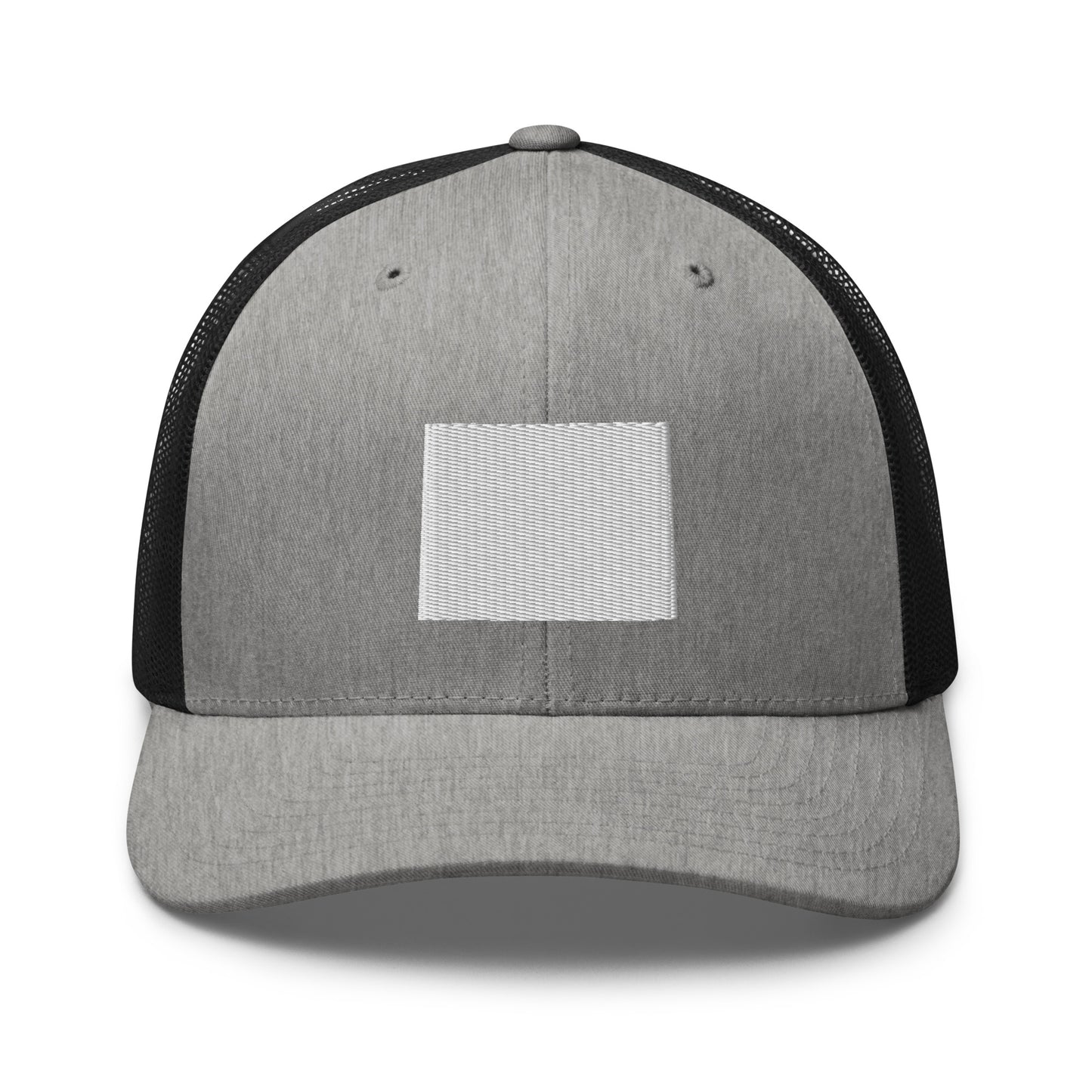 Wyoming State Silhouette Mid 6 Panel Snapback Trucker Hat
