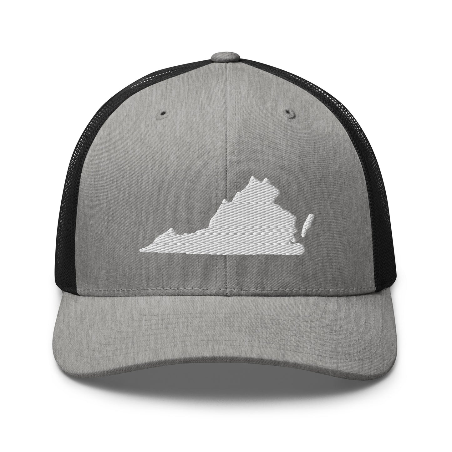 Virginia State Silhouette Mid 6 Panel Snapback Trucker Hat