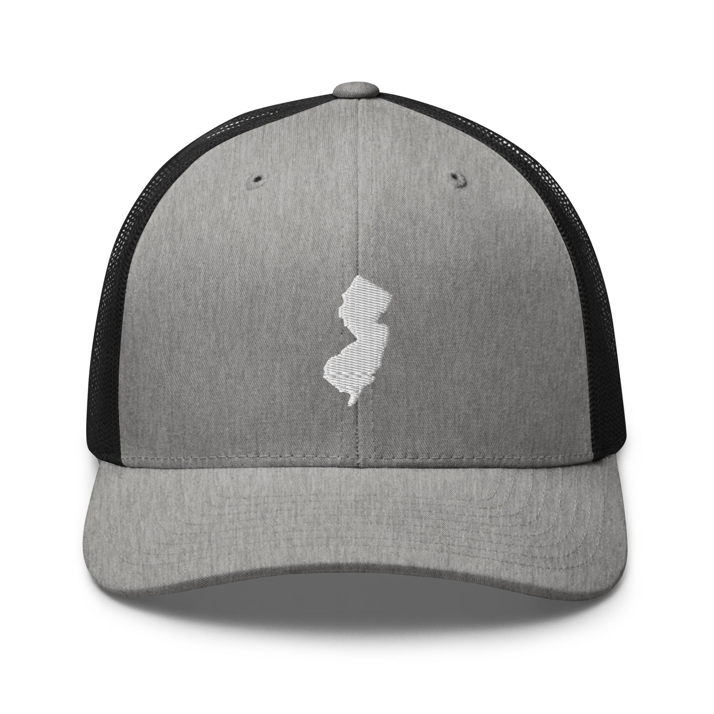 New Jersey State Silhouette Mid 6 Panel Snapback Trucker Hat