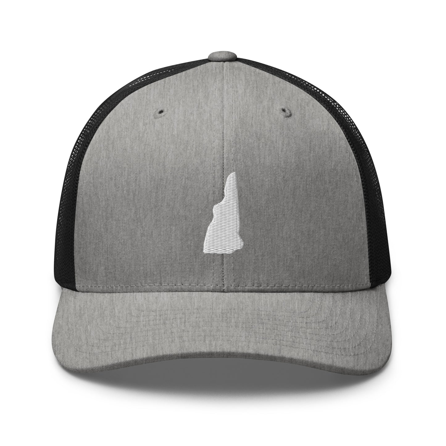 New Hampshire State Silhouette Mid 6 Panel Snapback Trucker Hat