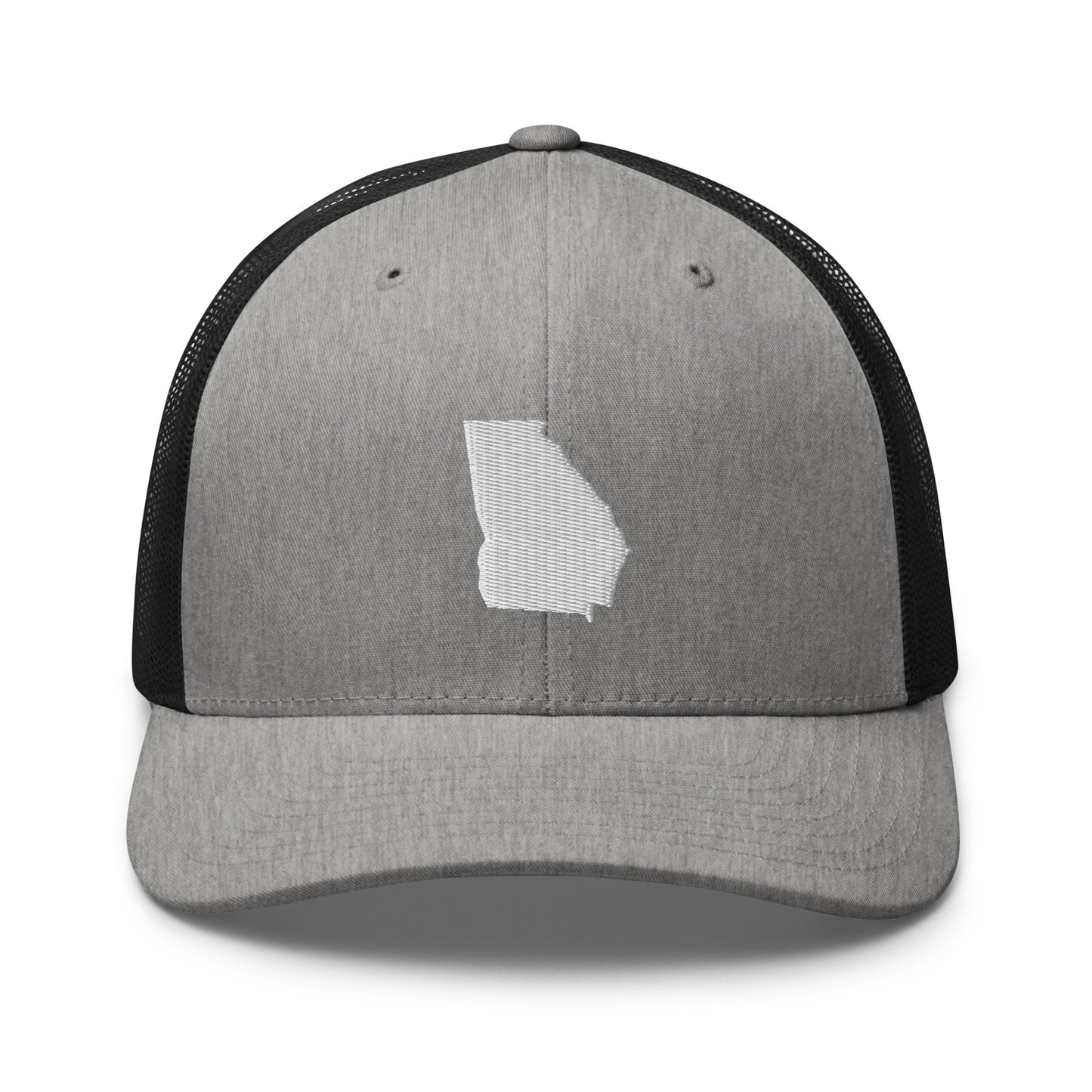 Georgia State Silhouette Mid 6 Panel Snapback Trucker Hat