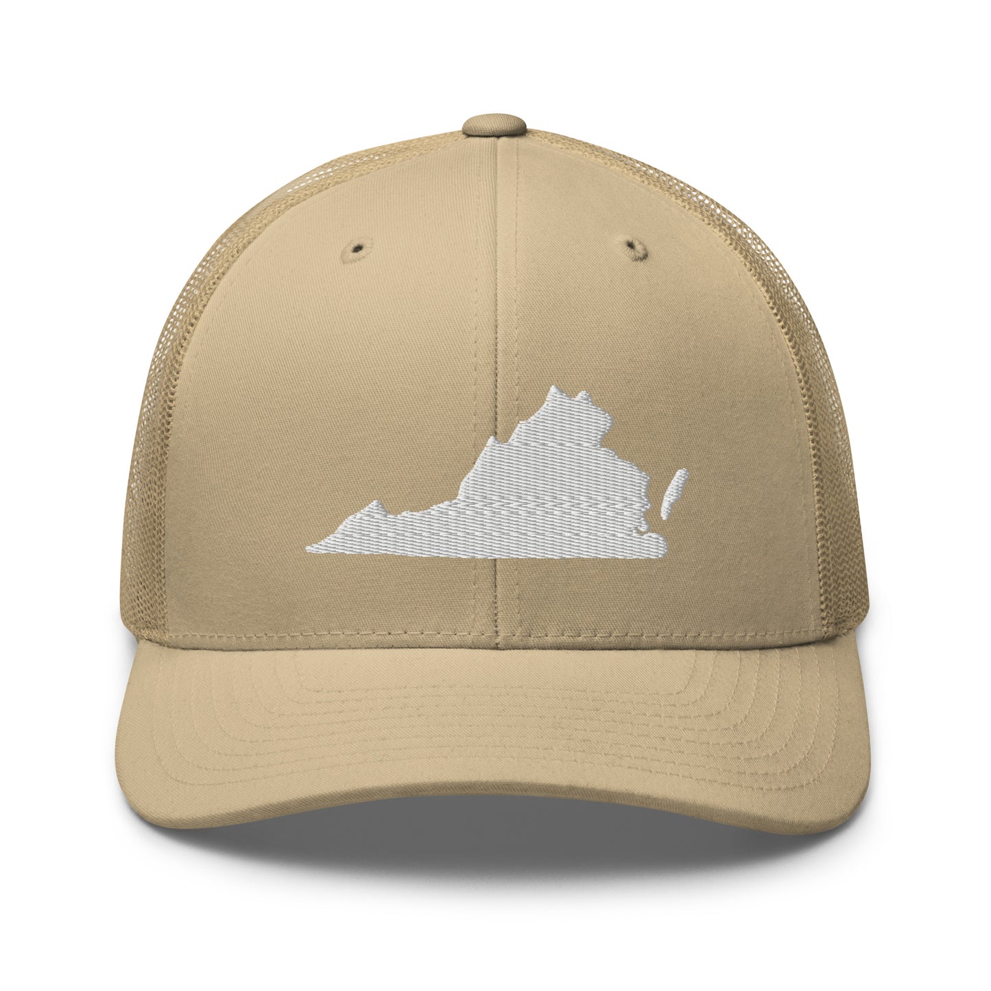 Virginia State Silhouette Mid 6 Panel Snapback Trucker Hat