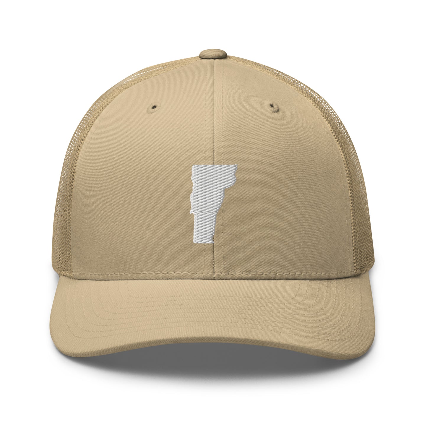 Vermont State Silhouette Mid 6 Panel Snapback Trucker Hat
