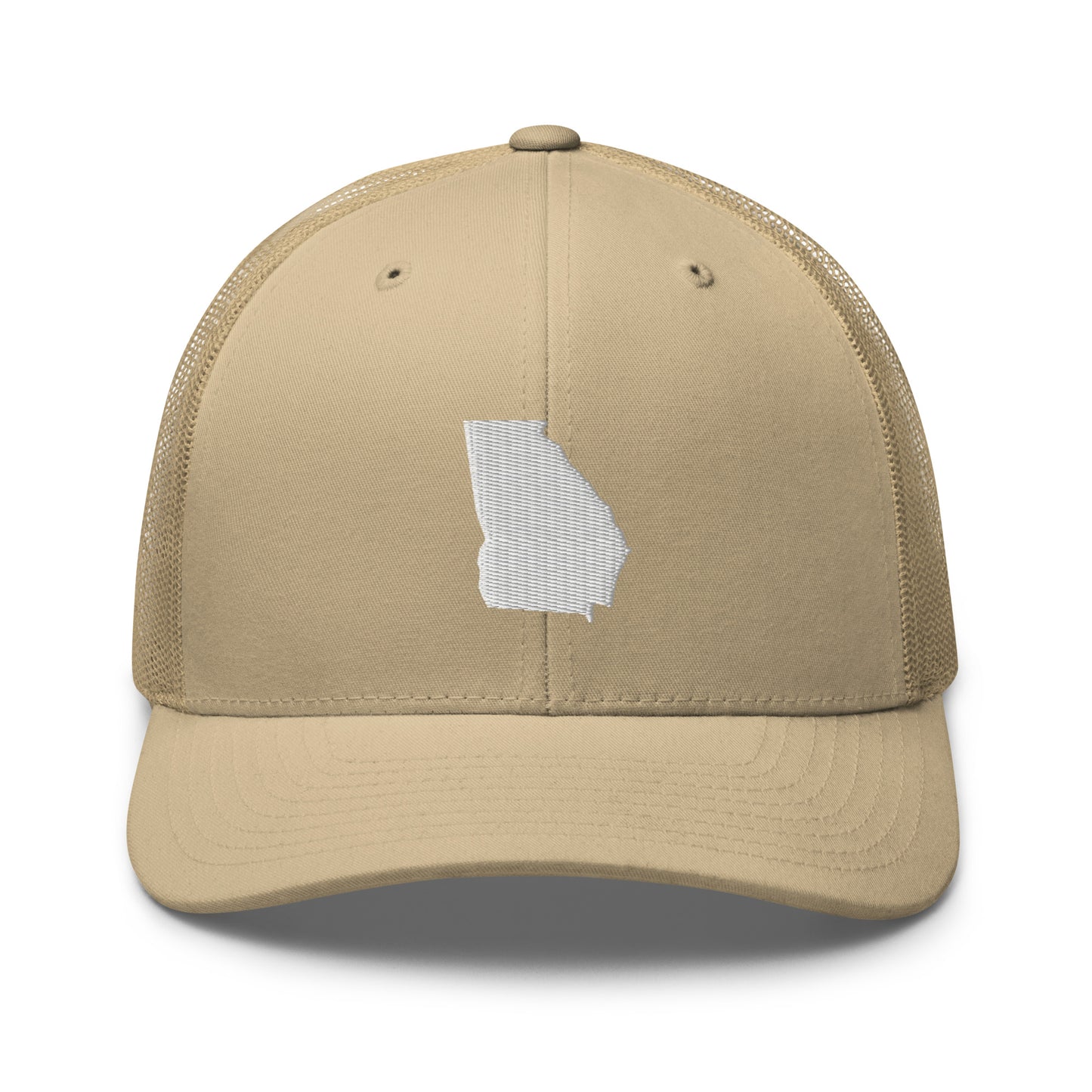 Georgia State Silhouette Mid 6 Panel Snapback Trucker Hat