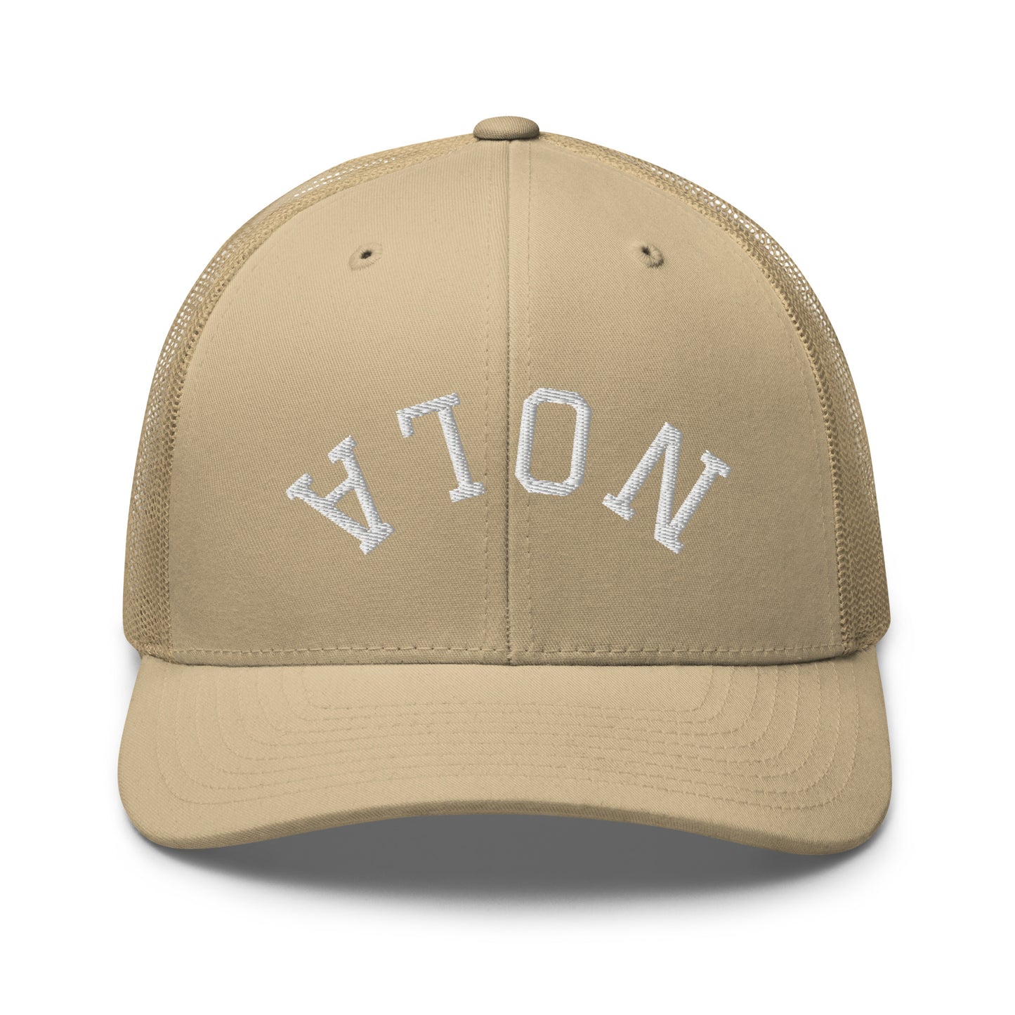 New Orleans Upside Down Arch Mid 6 Panel Snapback Trucker Hat