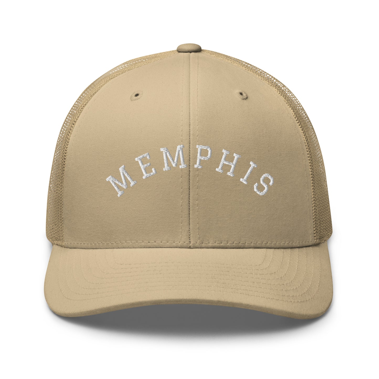 Memphis Arch Mid 6 Panel Snapback Trucker Hat
