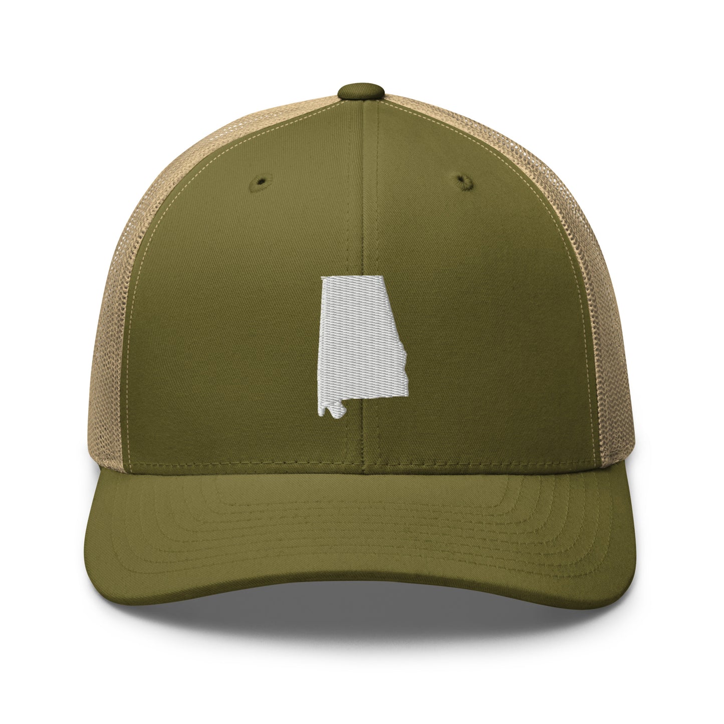 Alabama State Silhouette Mid 6 Panel Snapback Trucker Hat