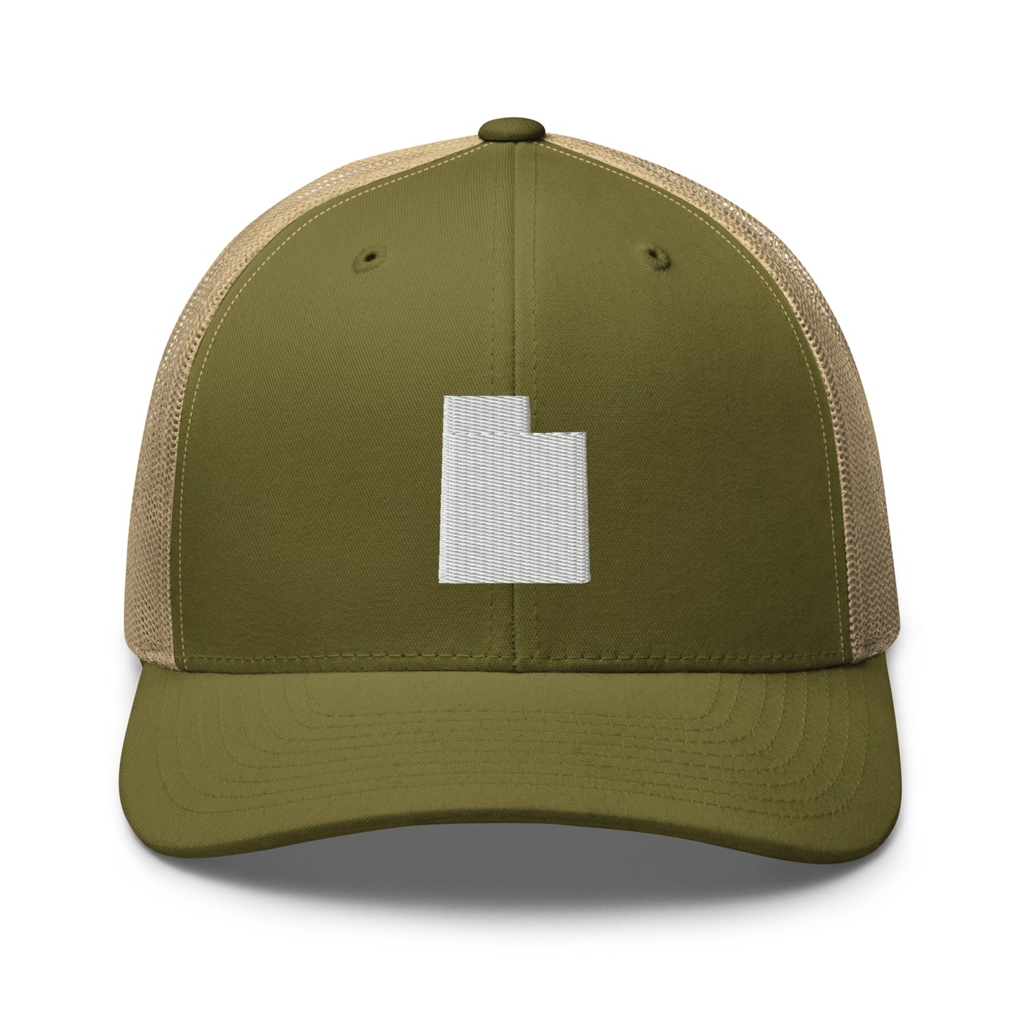 Utah State Silhouette Mid 6 Panel Snapback Trucker Hat