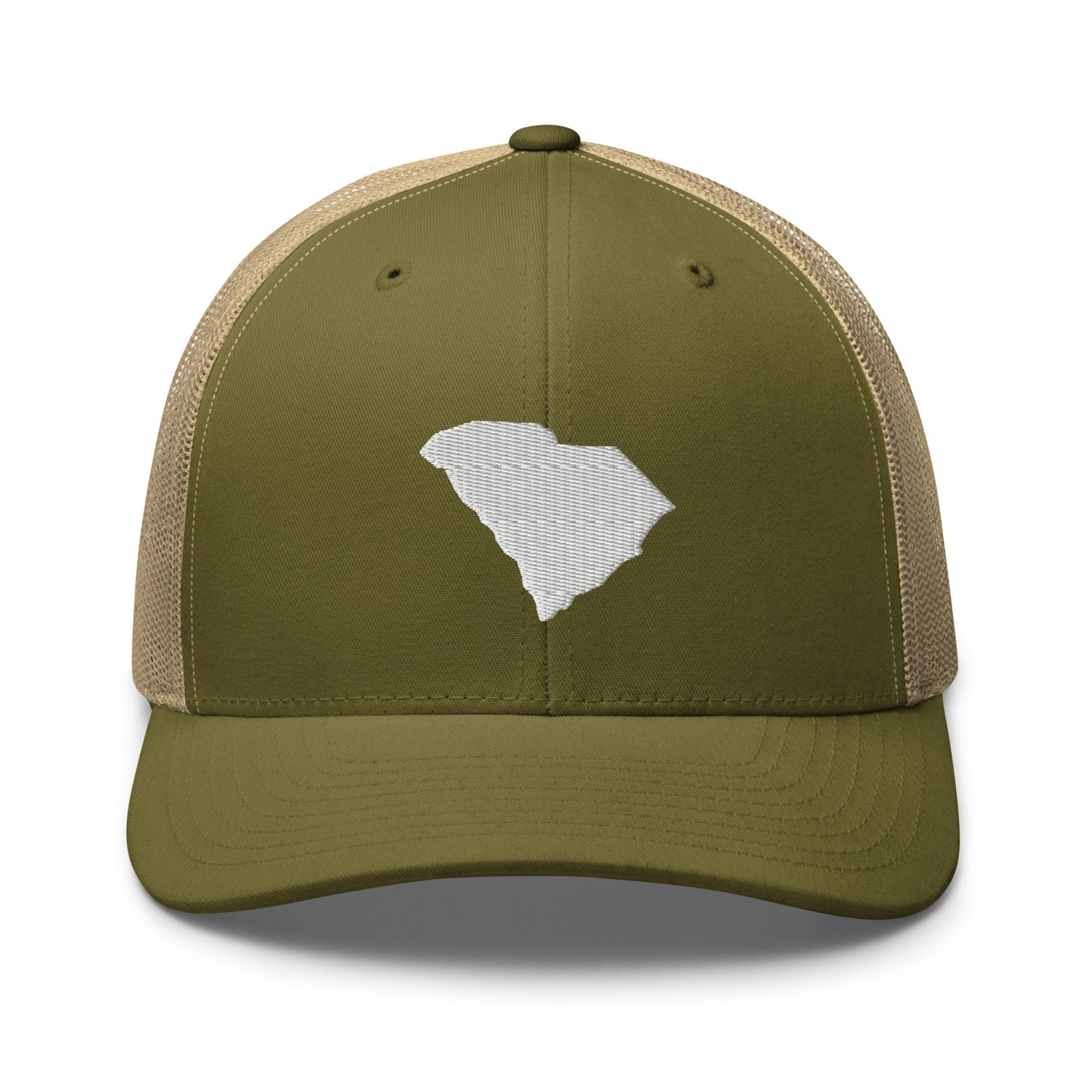 South Carolina State Silhouette Mid 6 Panel Snapback Trucker Hat