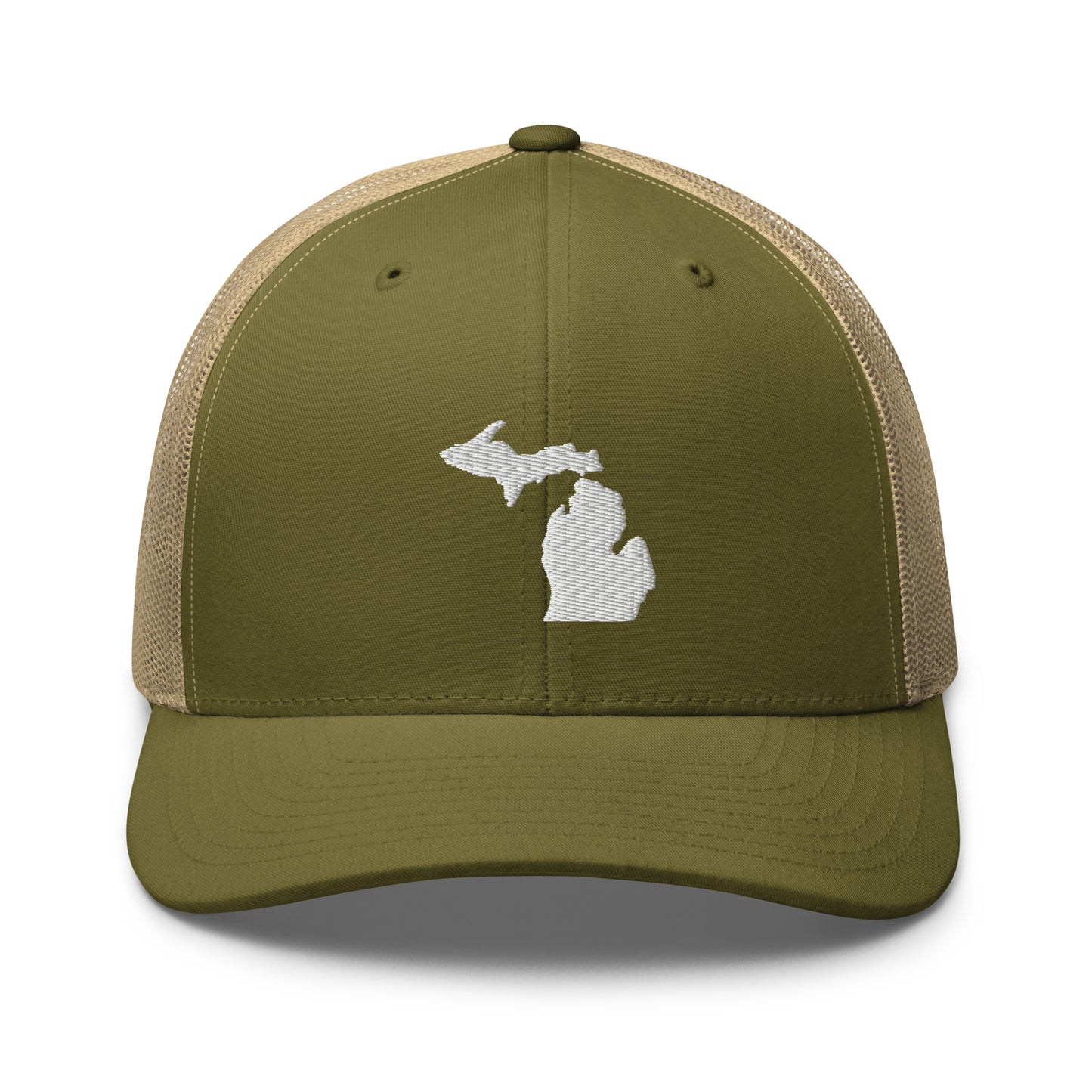 Michigan State Silhouette Mid 6 Panel Snapback Trucker Hat