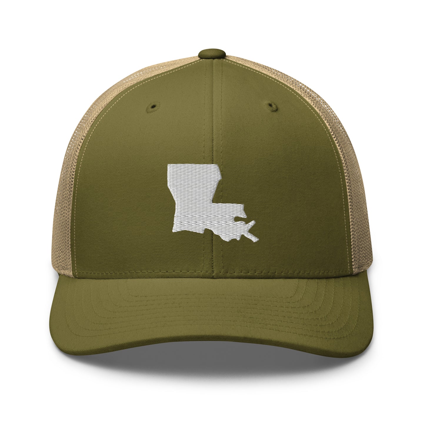 Louisiana State Silhouette Mid 6 Panel Snapback Trucker Hat