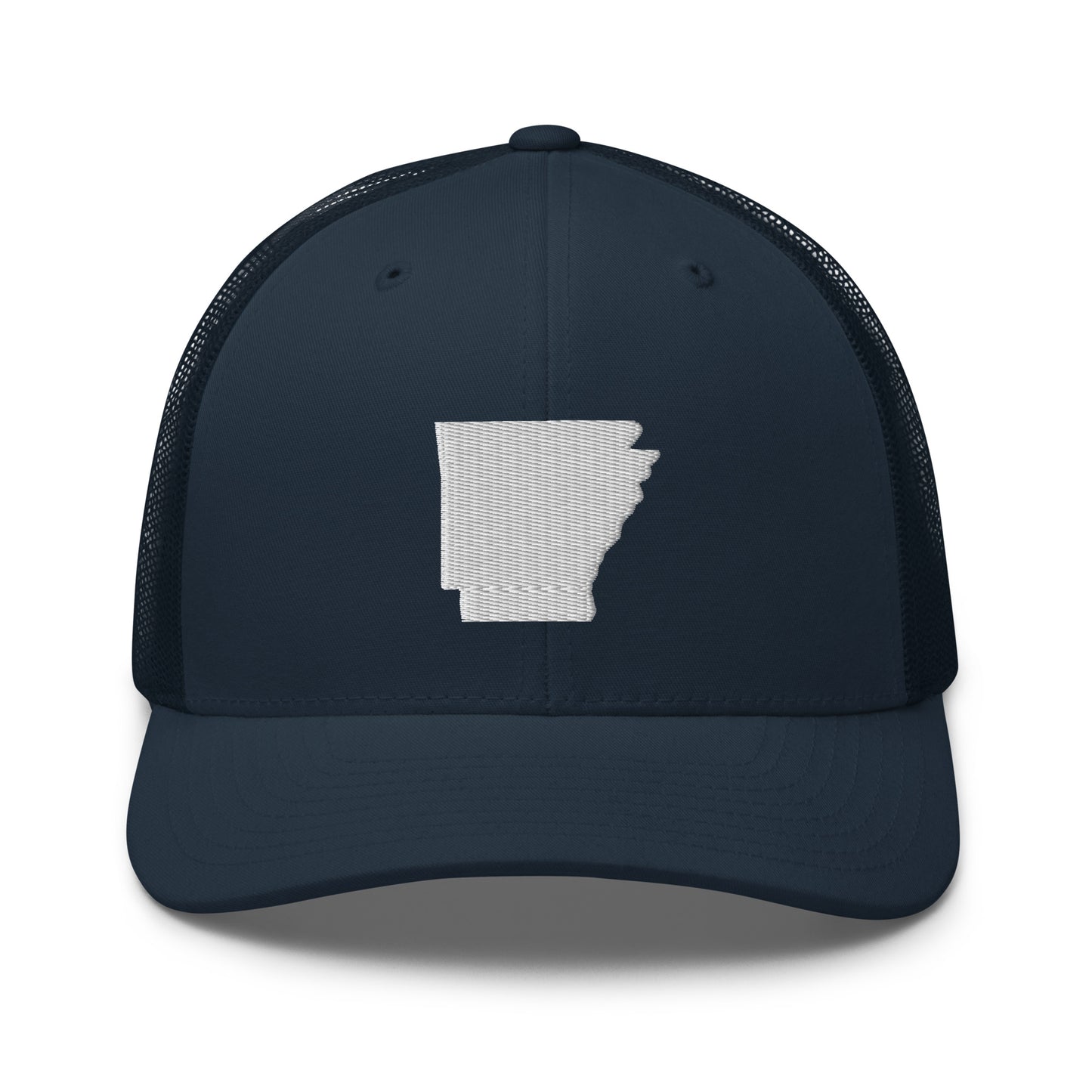 Arkansas State Silhouette Mid 6 Panel Snapback Trucker Hat