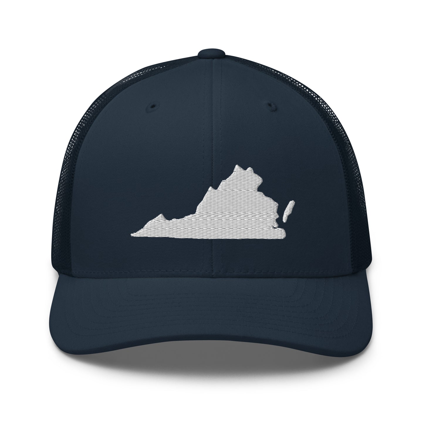 Virginia State Silhouette Mid 6 Panel Snapback Trucker Hat