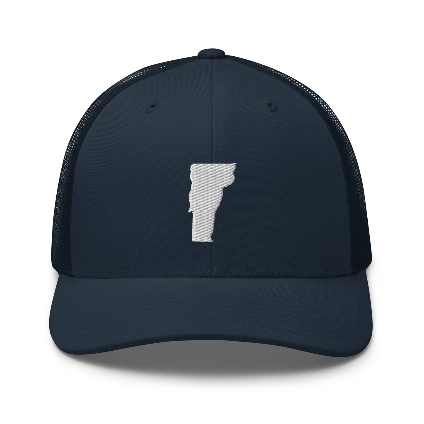 Vermont State Silhouette Mid 6 Panel Snapback Trucker Hat