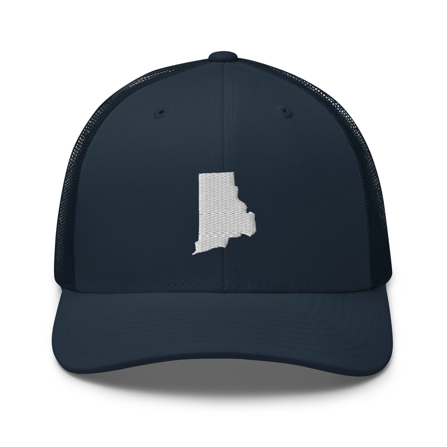 Rhode Island State Silhouette Mid 6 Panel Snapback Trucker Hat