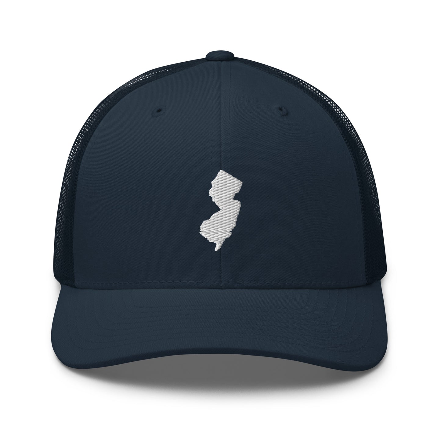 New Jersey State Silhouette Mid 6 Panel Snapback Trucker Hat