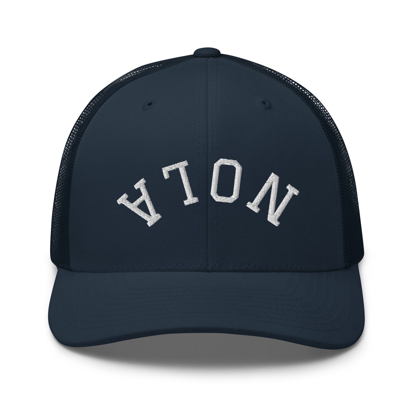 New Orleans Upside Down Arch Mid 6 Panel Snapback Trucker Hat