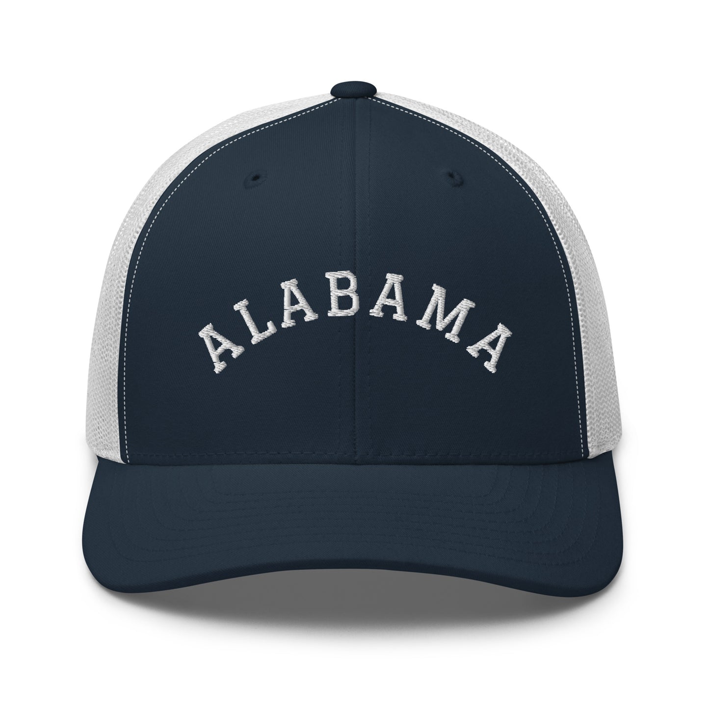 Alabama Arch Mid 6 Panel Snapback Trucker Hat