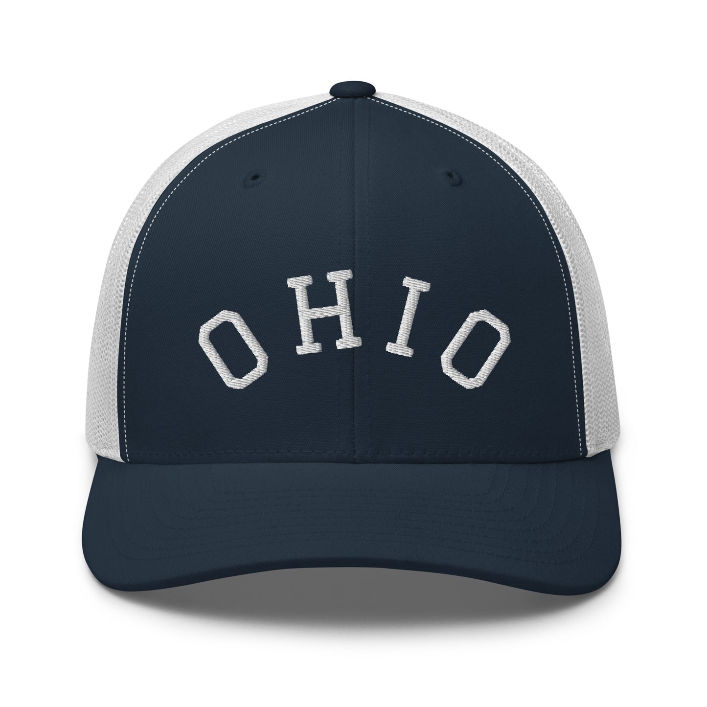 Ohio Arch Mid 6 Panel Snapback Trucker Hat