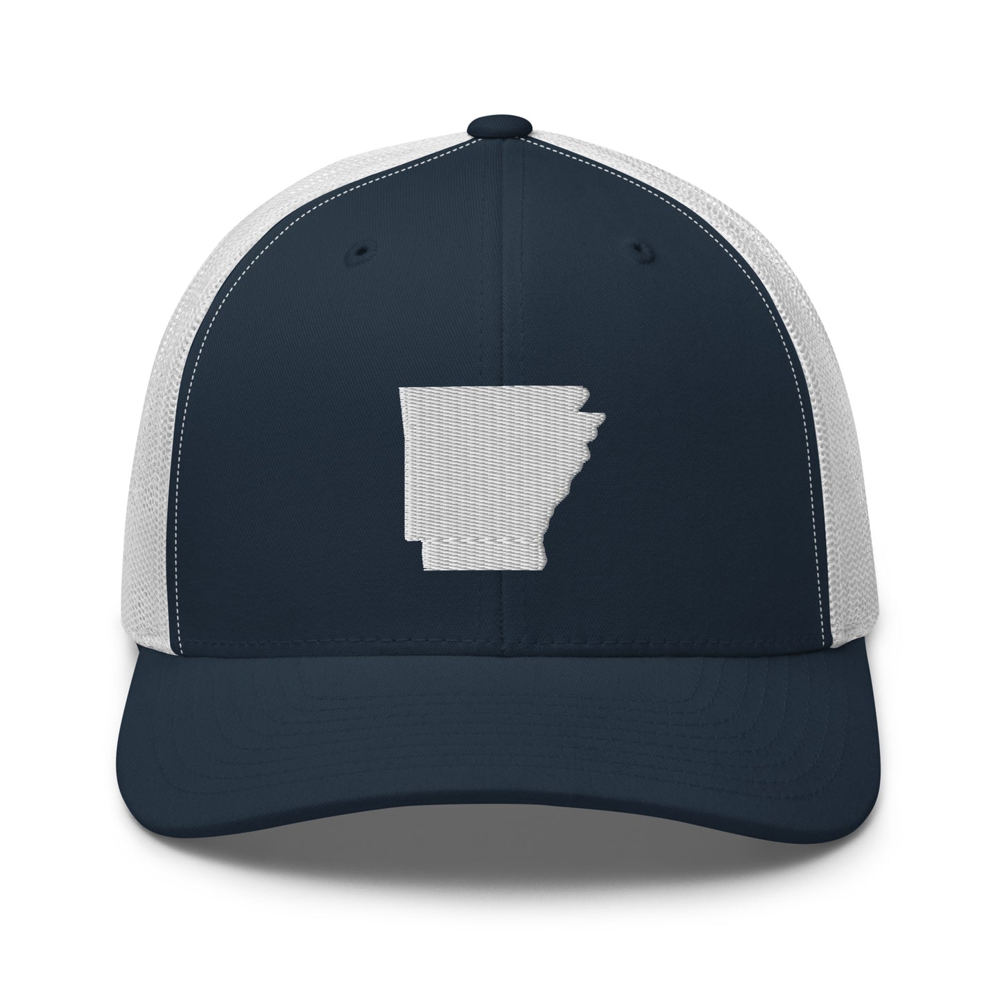 Arkansas State Silhouette Mid 6 Panel Snapback Trucker Hat